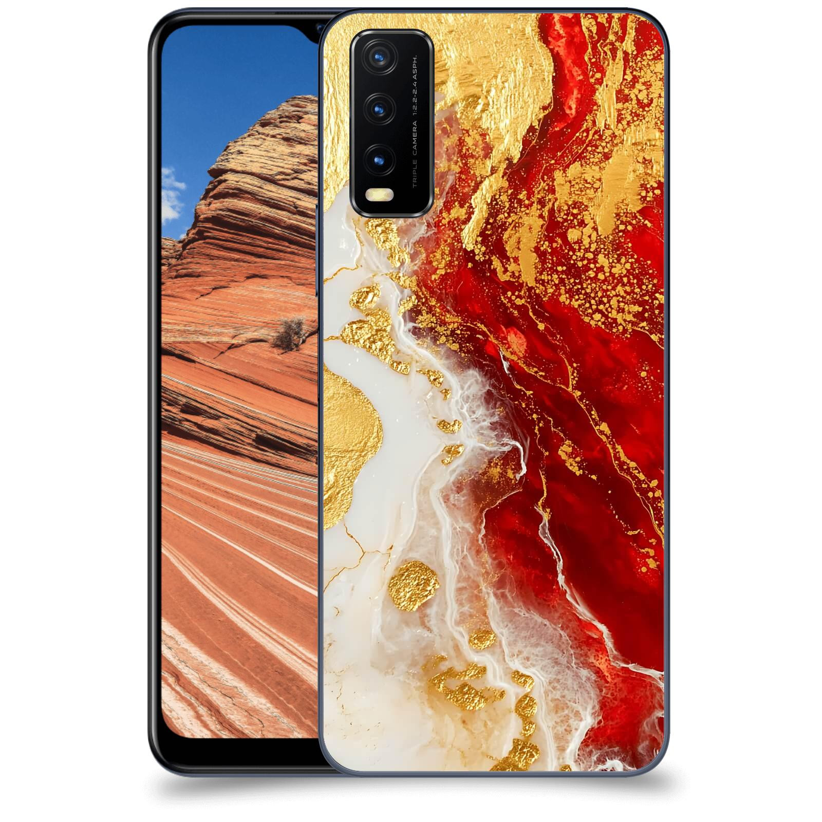 ACOVER Kryt na mobil Vivo Y20s - Golden Blood III