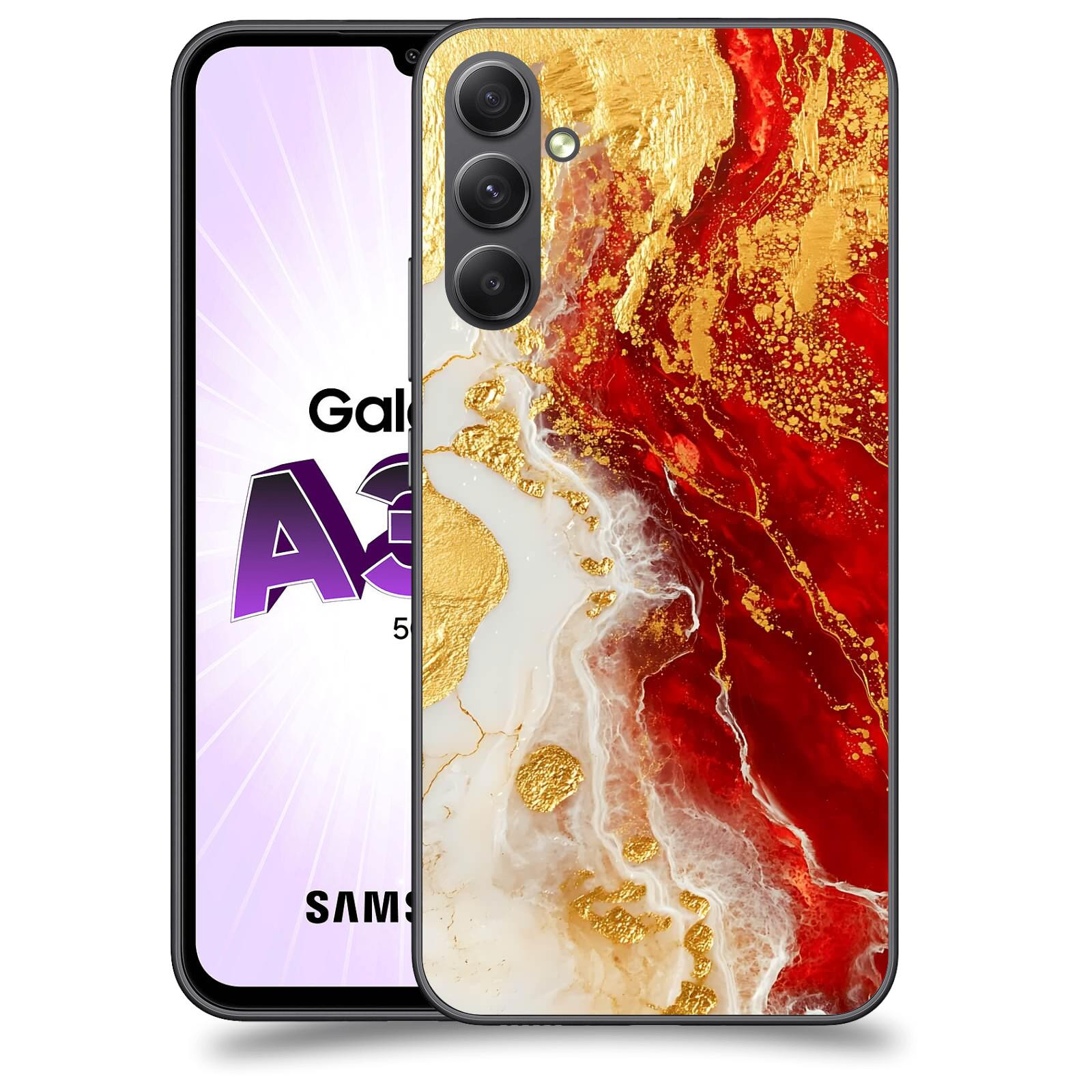 ACOVER Kryt na mobil Samsung Galaxy A34 - Golden Blood III