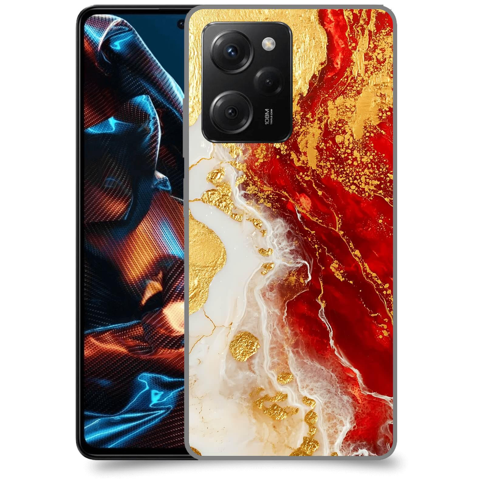 ACOVER Kryt na mobil Xiaomi Poco X5 Pro - Golden Blood III