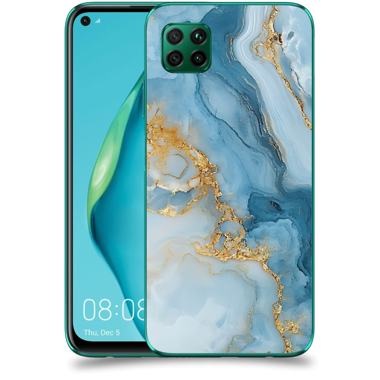 ACOVER Kryt na mobil Huawei P40 Lite - Ice Marble II