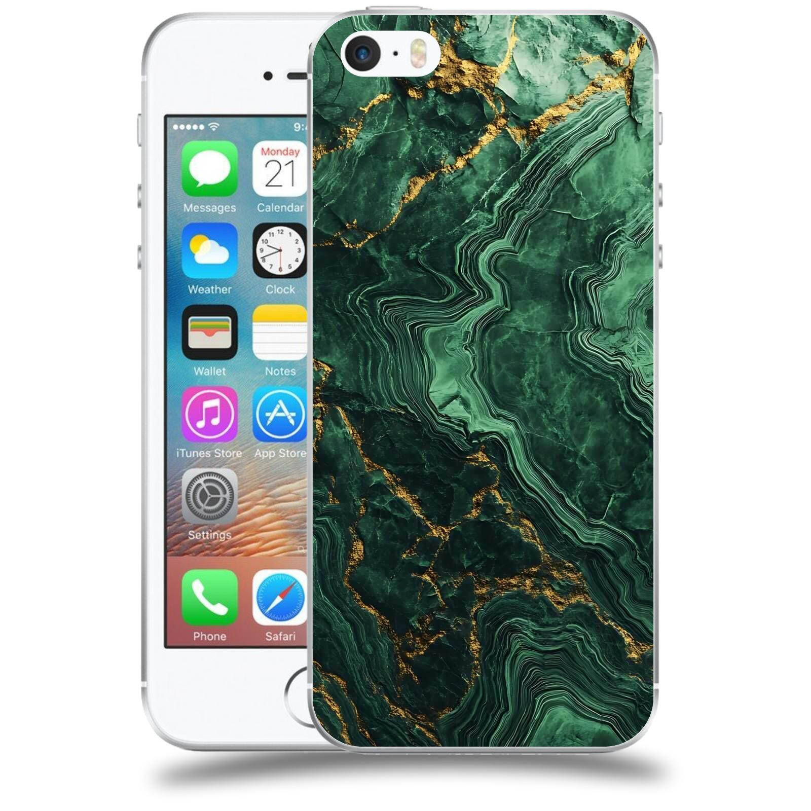 ACOVER Kryt na mobil Apple iPhone 5/5S/SE - Golden Moss I