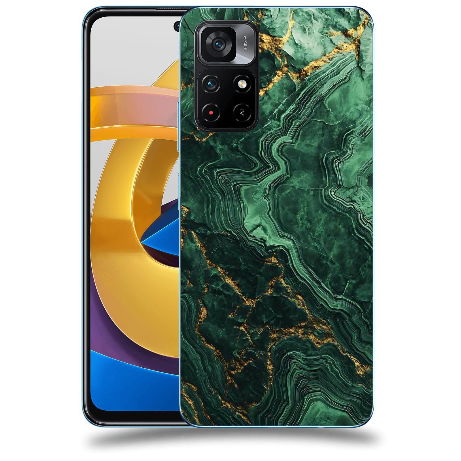 ACOVER Kryt na mobil Xiaomi Poco M4 Pro - Golden Moss I