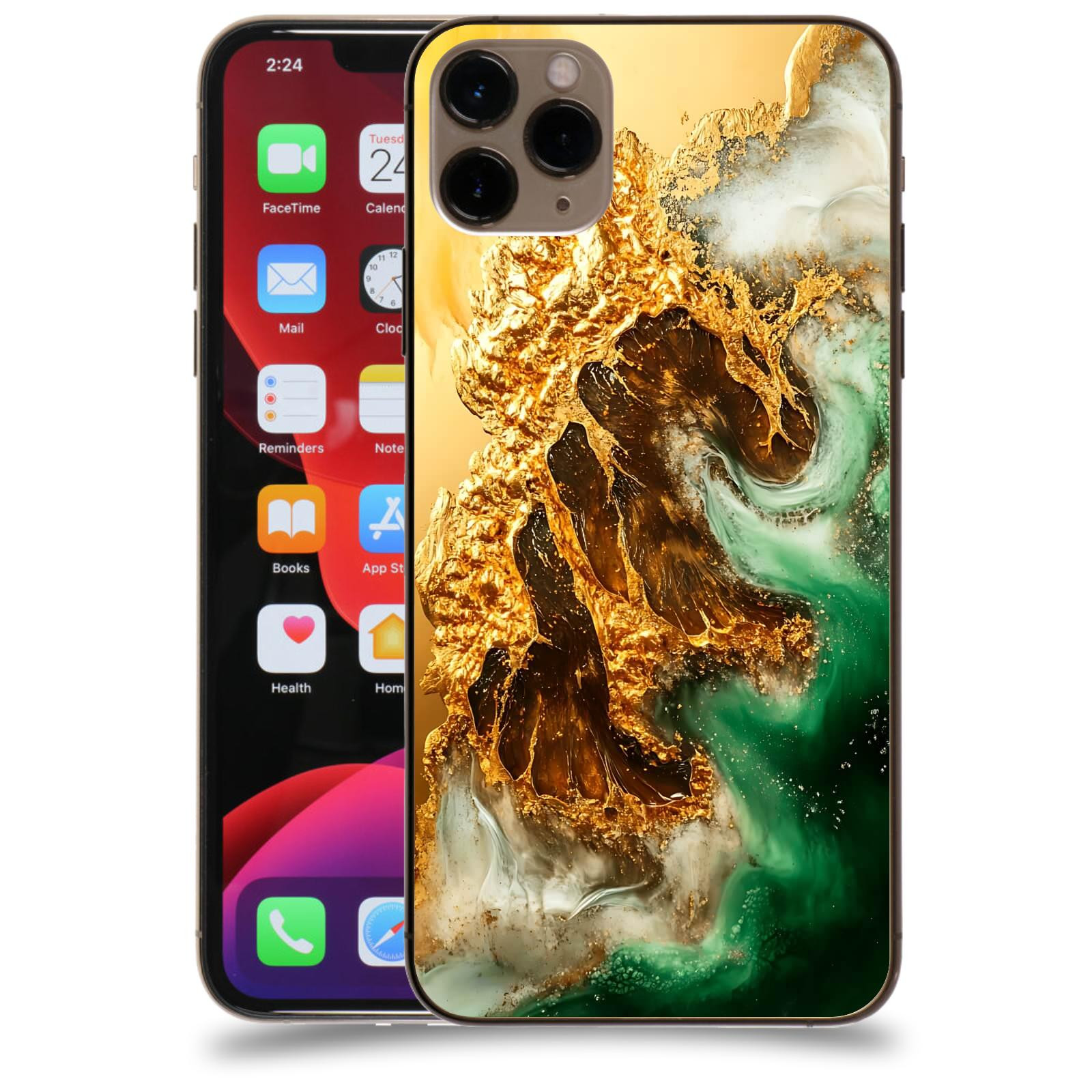 ACOVER Kryt na mobil Apple iPhone 11 Pro Max - Golden Moss II