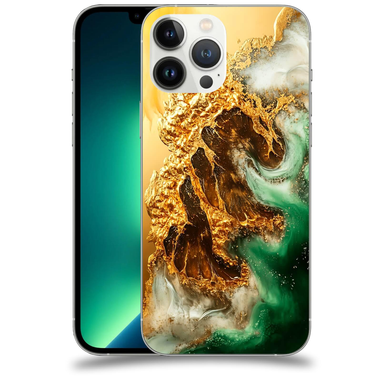 ACOVER Kryt na mobil Apple iPhone 13 Pro Max - Golden Moss II