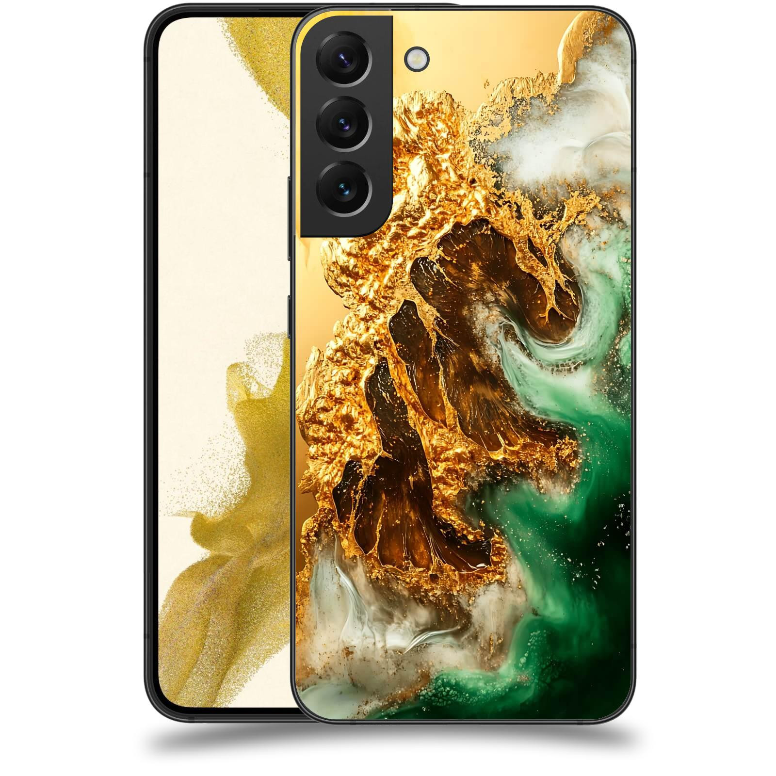 ACOVER Kryt na mobil Samsung Galaxy S22+ 5G - Golden Moss II