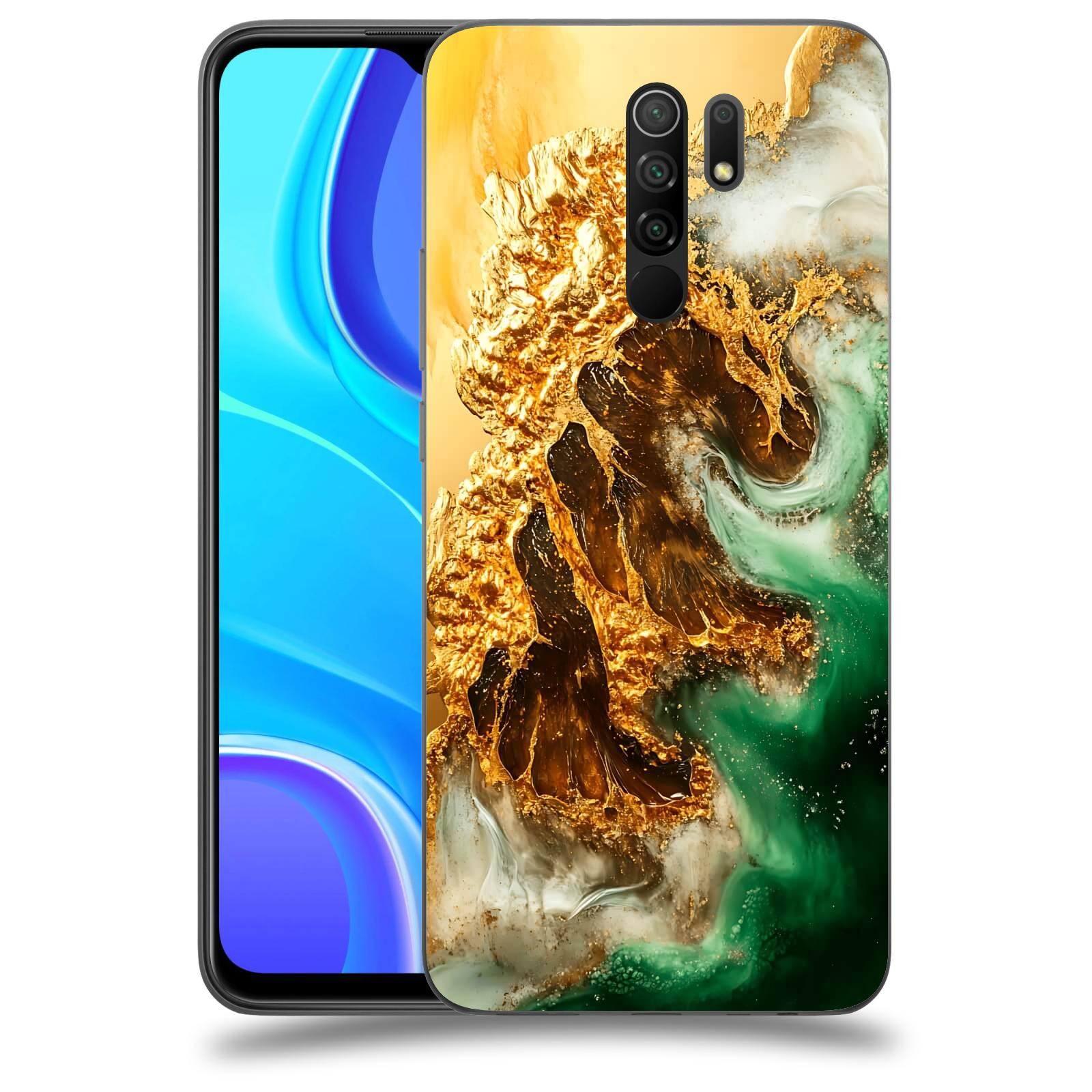 ACOVER Kryt na mobil Xiaomi Redmi 9 - Golden Moss II