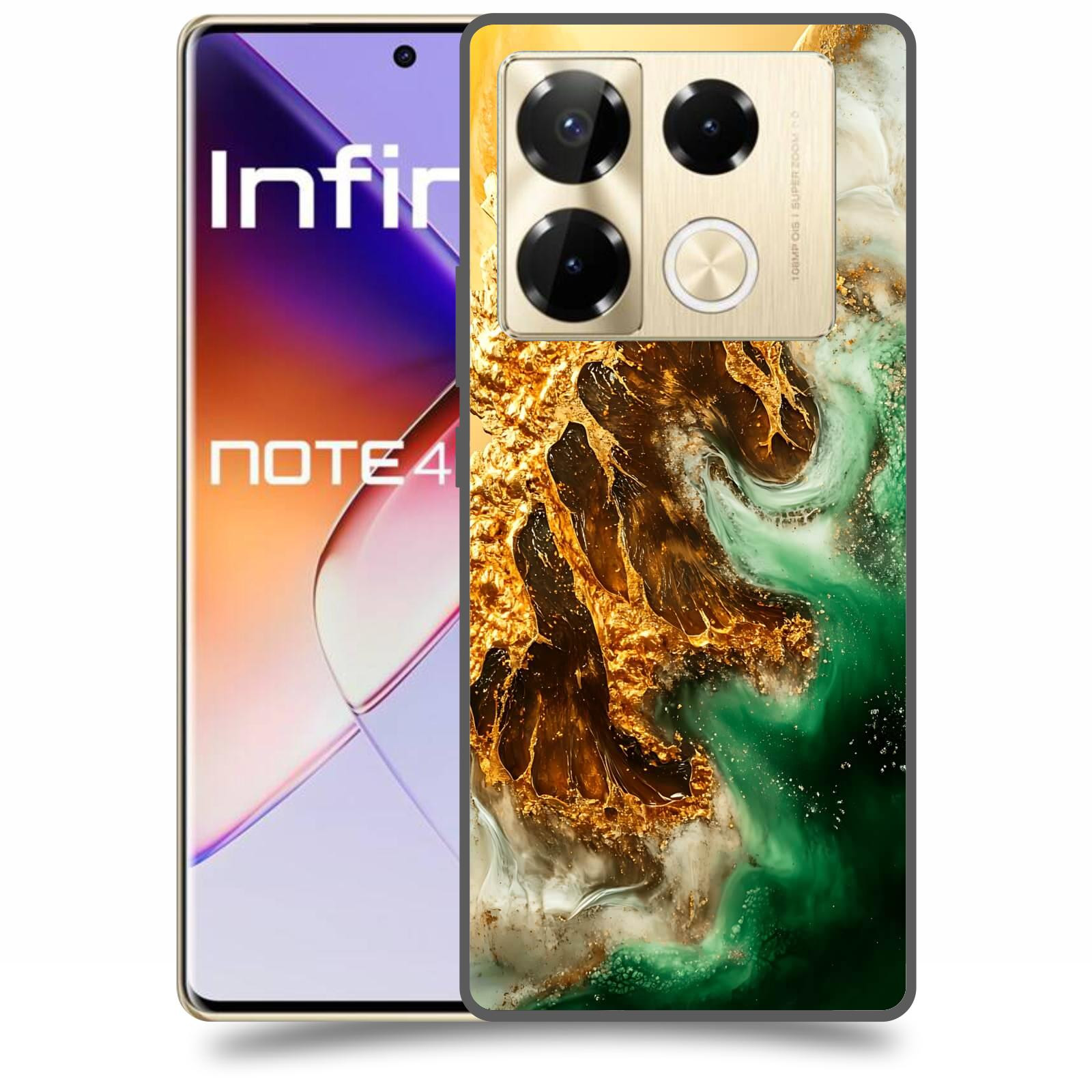 ACOVER Kryt na mobil Infinix Note 40 PRO - Golden Moss II