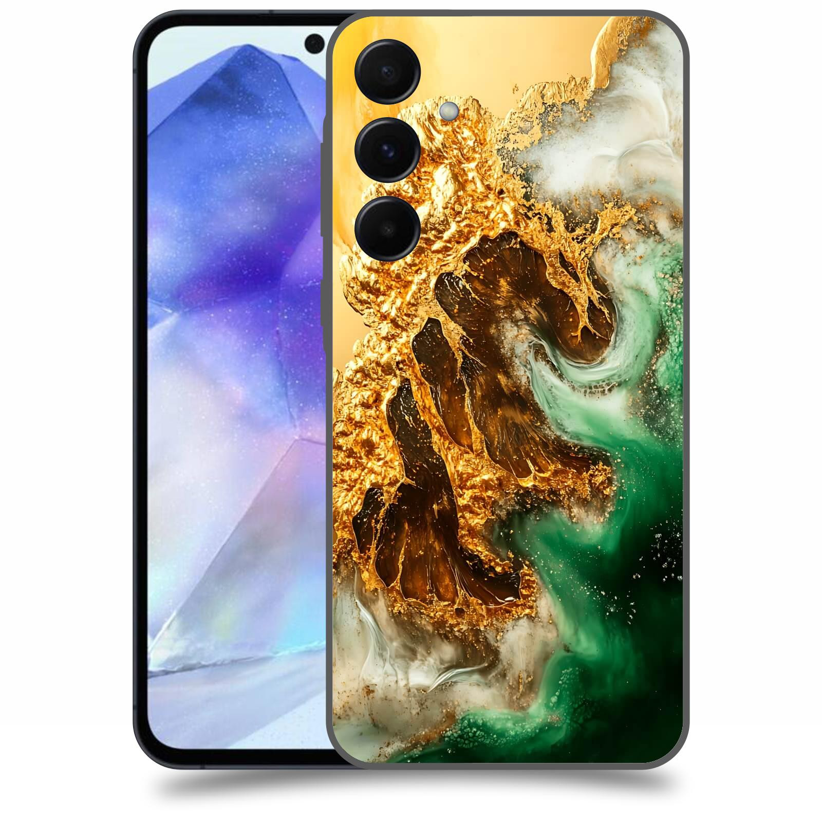 ACOVER Kryt na mobil Samsung Galaxy A55 5G - Golden Moss II
