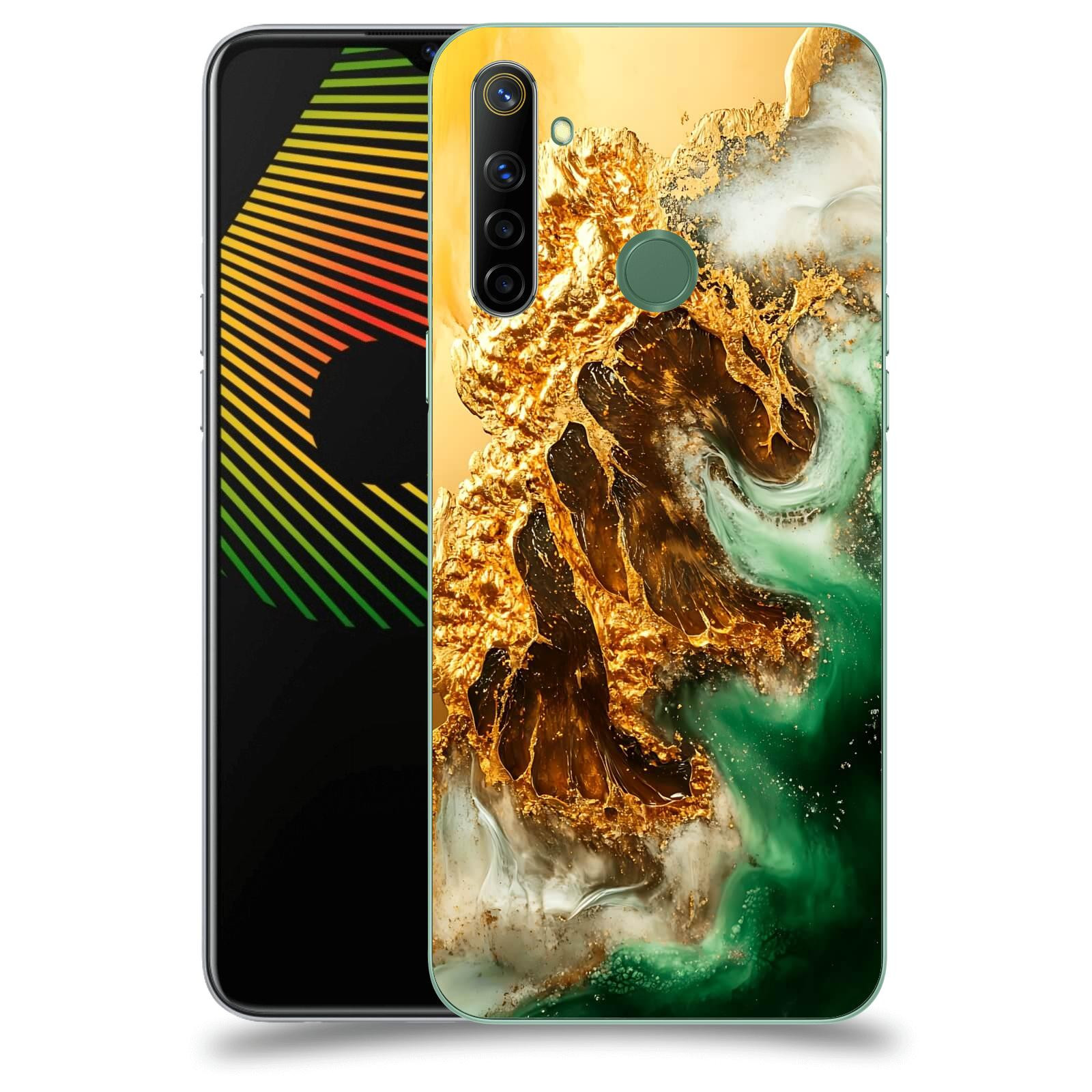ACOVER Kryt na mobil Realme 6i - Golden Moss II