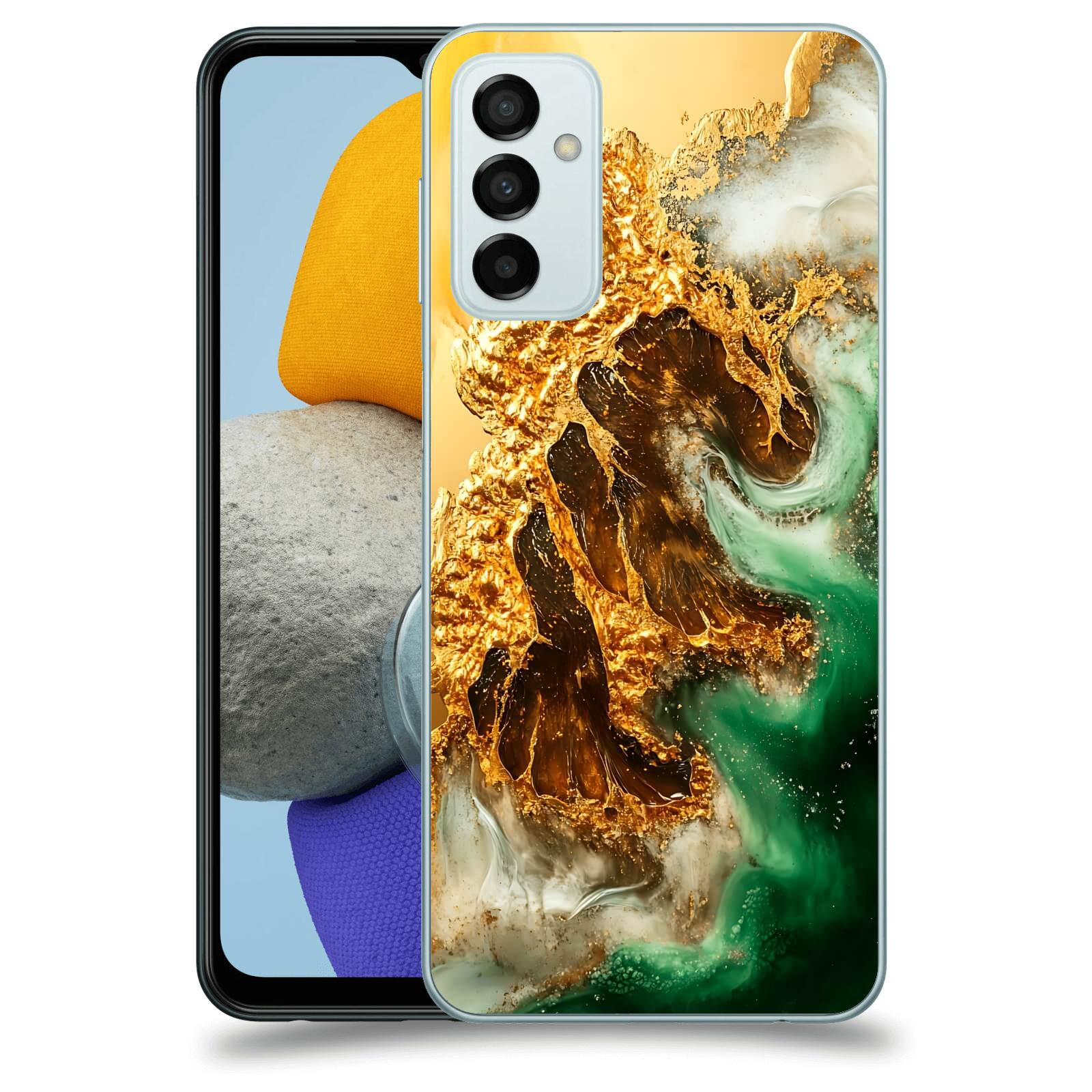 ACOVER Kryt na mobil Samsung Galaxy M23 5G - Golden Moss II