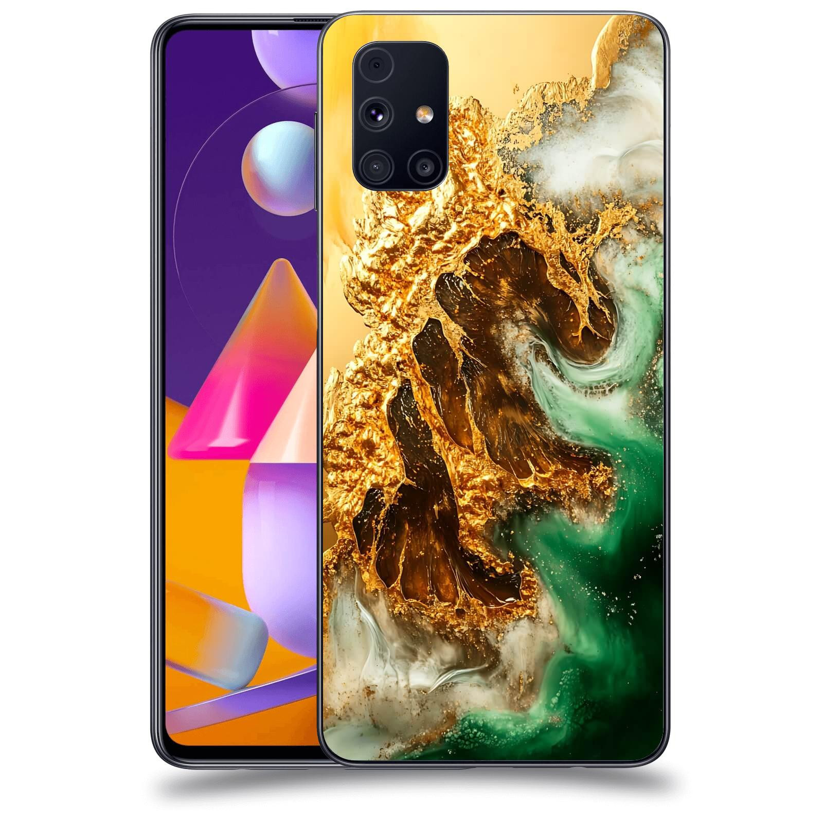 ACOVER Kryt na mobil Samsung Galaxy M31s - Golden Moss II