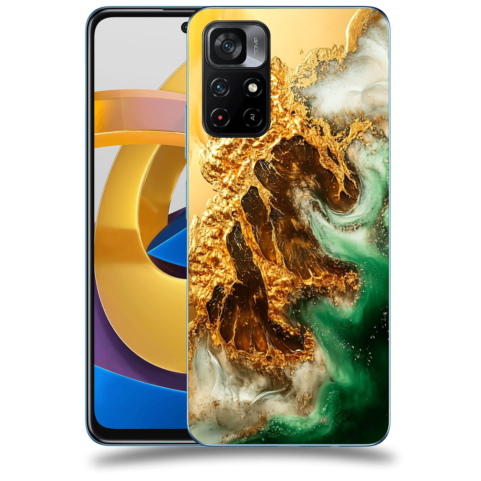 ACOVER Kryt na mobil Xiaomi Poco M4 Pro - Golden Moss II