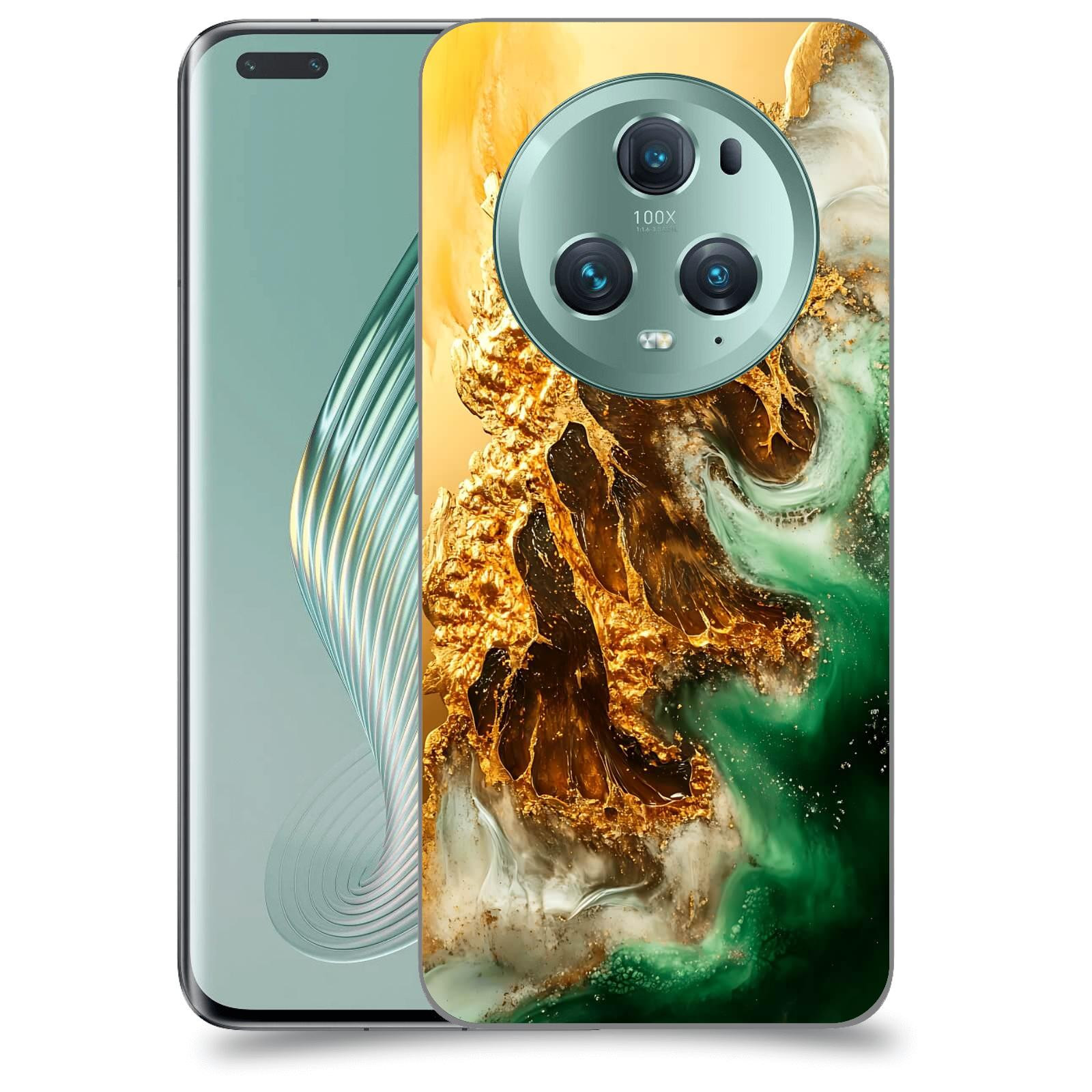 ACOVER Kryt na mobil Honor Magic5 Pro - Golden Moss II