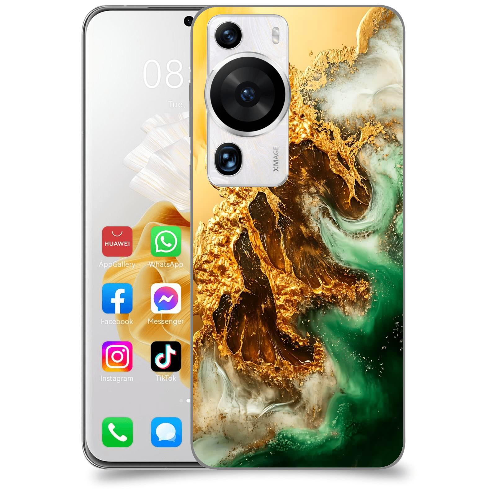 ACOVER Kryt na mobil Huawei P60 Pro - Golden Moss II