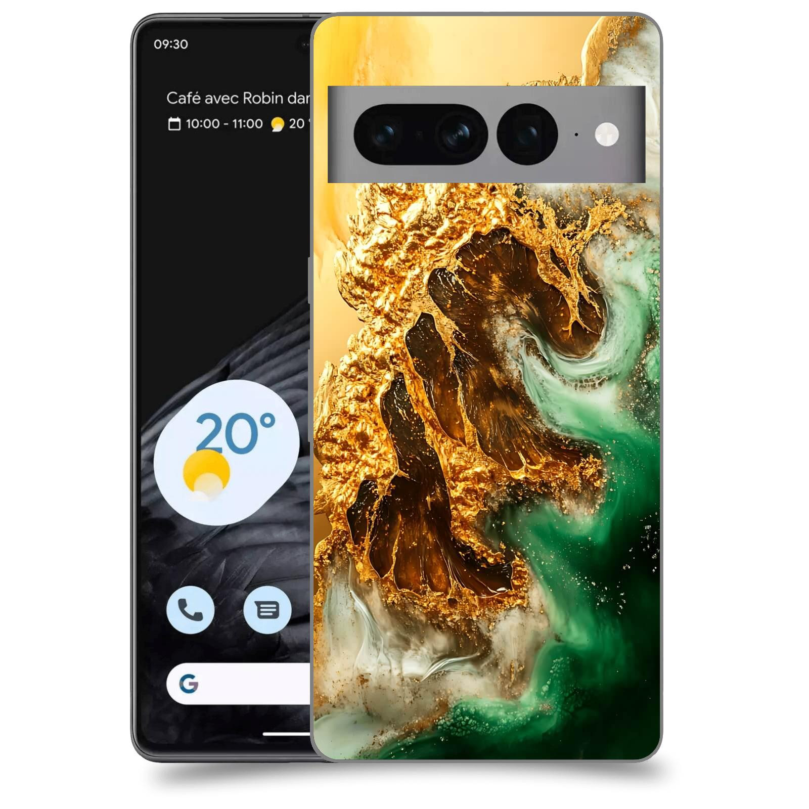 ACOVER Kryt na mobil Google pixel 7 pro - Golden Moss II