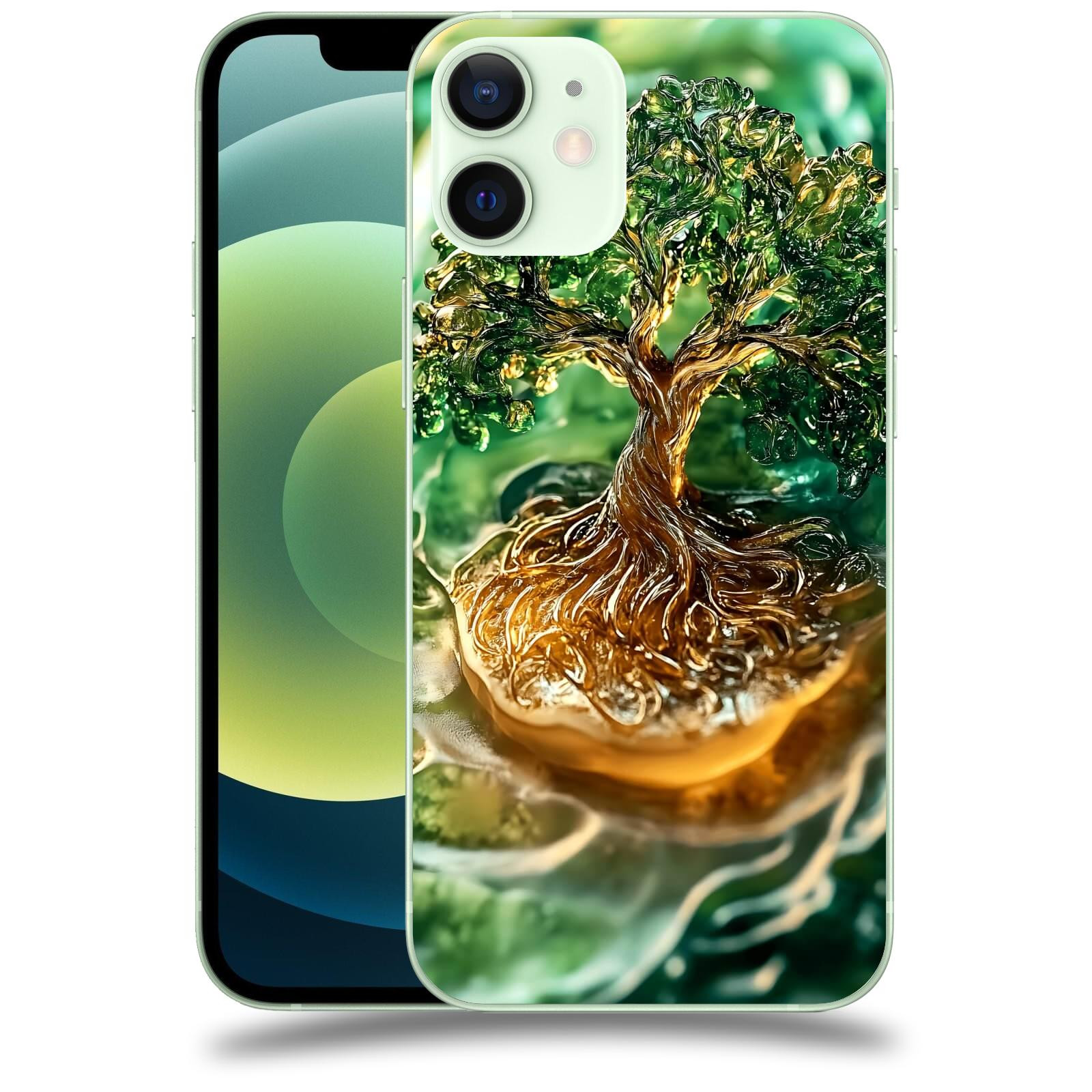 ACOVER Kryt na mobil Apple iPhone 12 mini - Golden Moss III