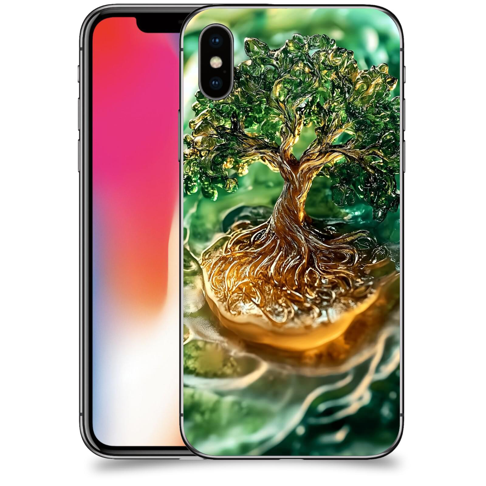 ACOVER Kryt na mobil Apple iPhone X/XS - Golden Moss III