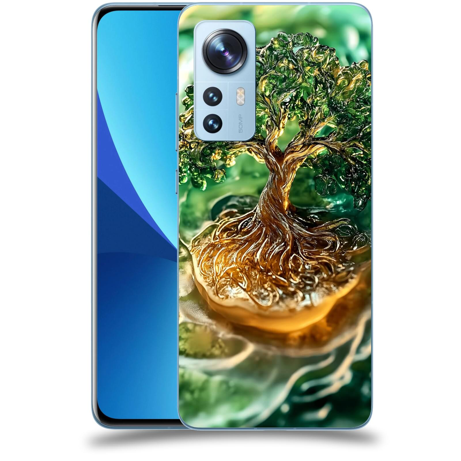 ACOVER Kryt na mobil Xiaomi 12 - Golden Moss III