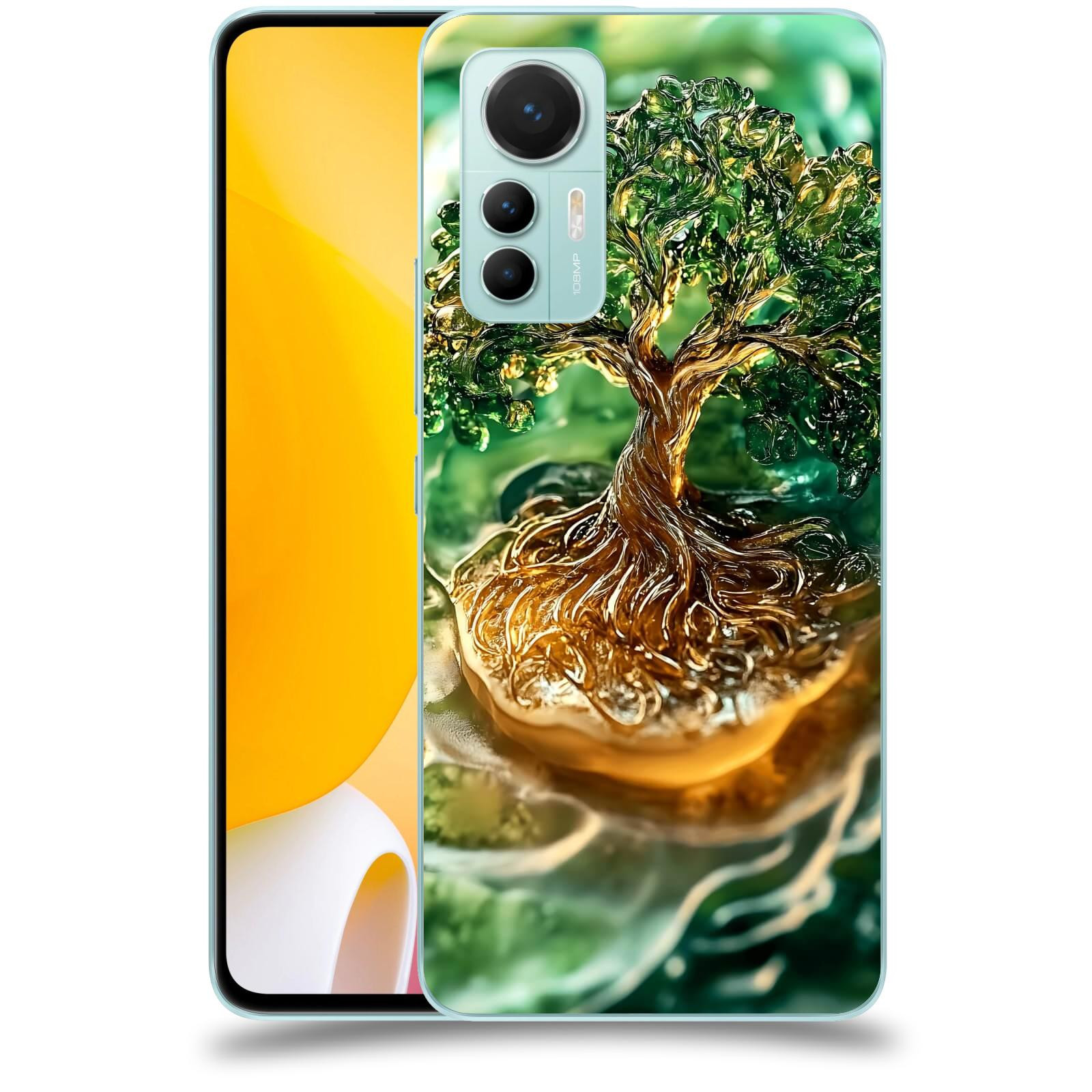 ACOVER Kryt na mobil Xiaomi 12 Lite - Golden Moss III