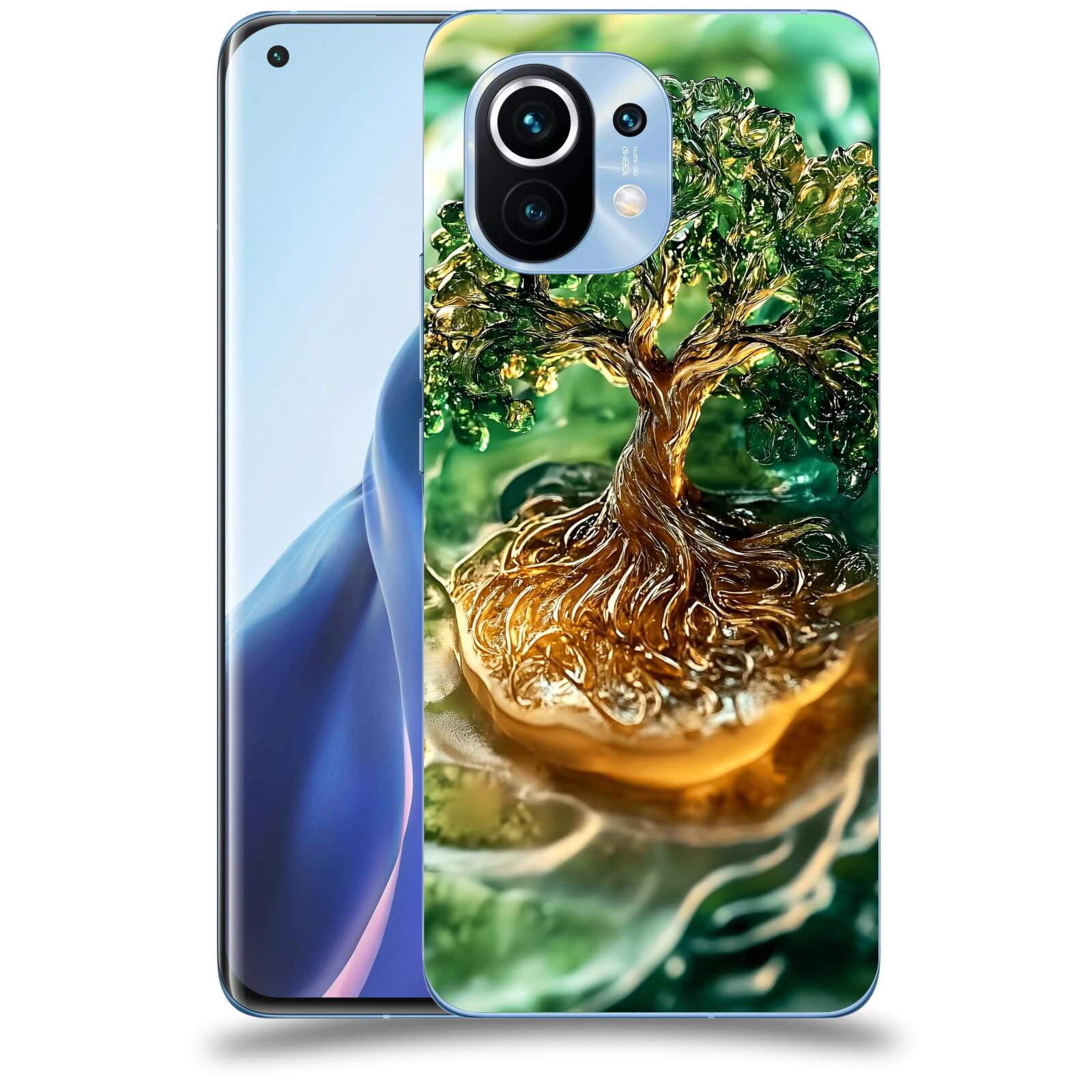ACOVER Kryt na mobil Xiaomi Mi 11 - Golden Moss III