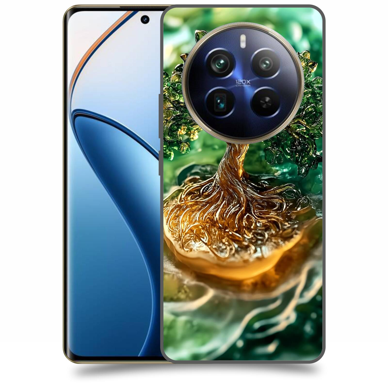 ACOVER Kryt na mobil Realme 12 pro+ 5g - Golden Moss III