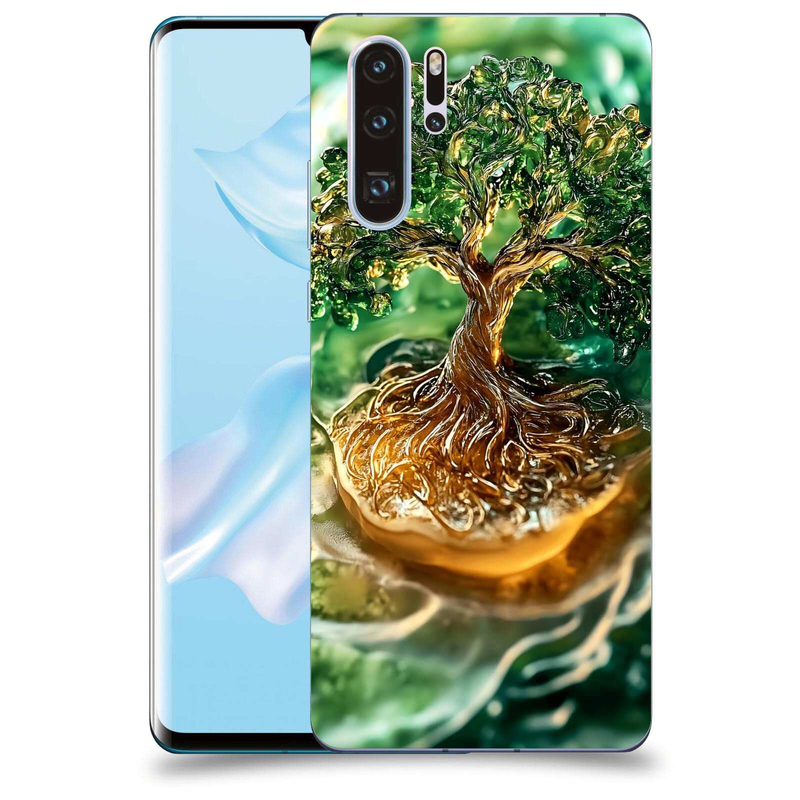 ACOVER Kryt na mobil Huawei P30 - Golden Moss III