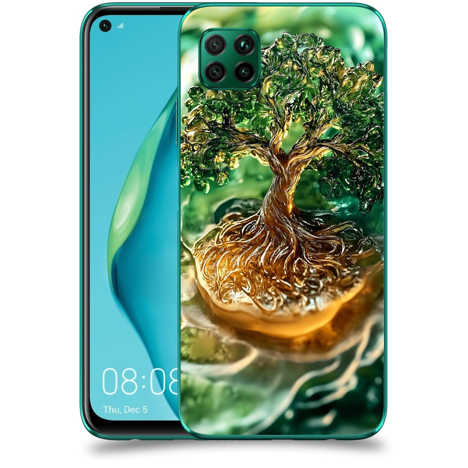 ACOVER Kryt na mobil Huawei P40 Lite - Golden Moss III