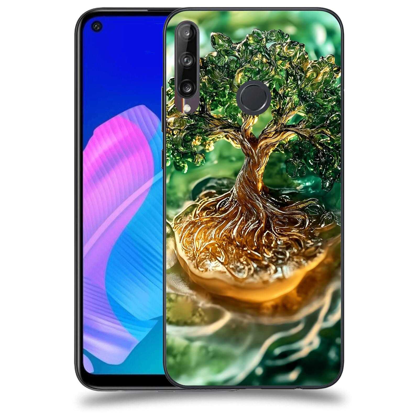 ACOVER Kryt na mobil Huawei P40 Lite E - Golden Moss III