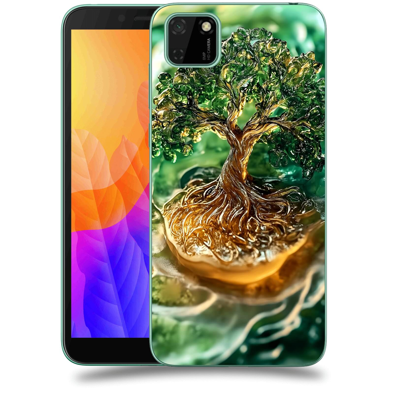 ACOVER Kryt na mobil Huawei Y5P - Golden Moss III