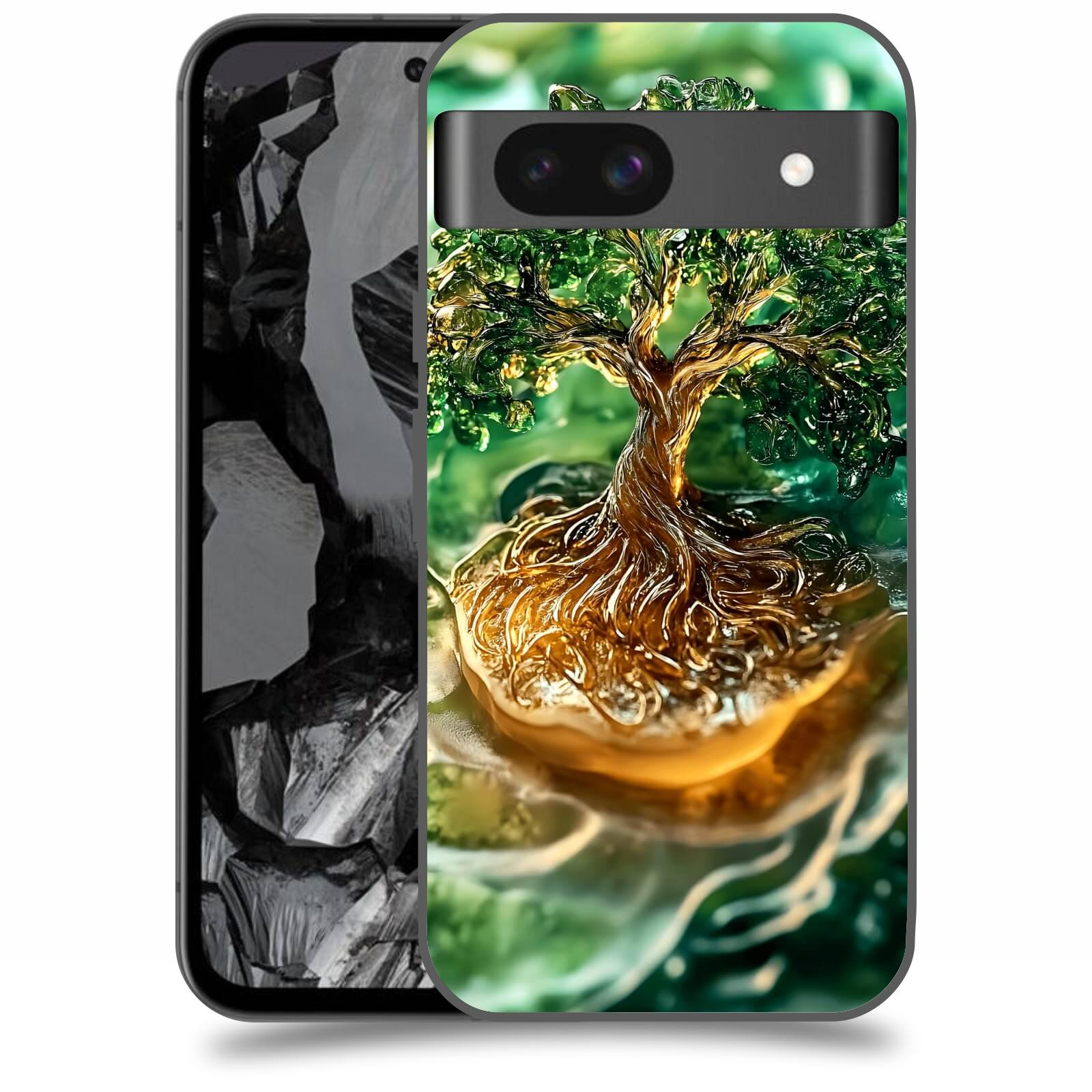 ACOVER Kryt na mobil Google Pixel 8A - Golden Moss III