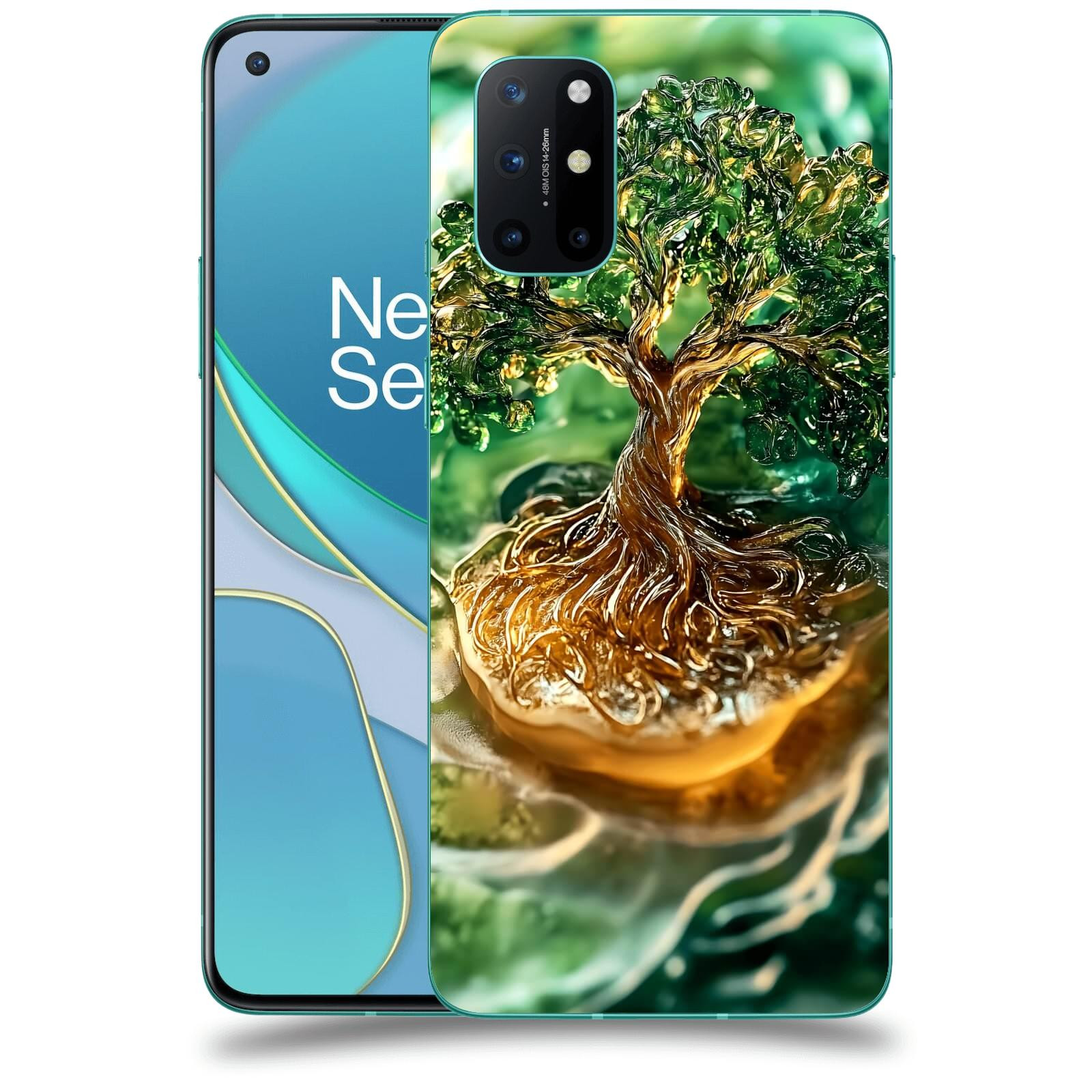 ACOVER Kryt na mobil OnePlus 8T - Golden Moss III