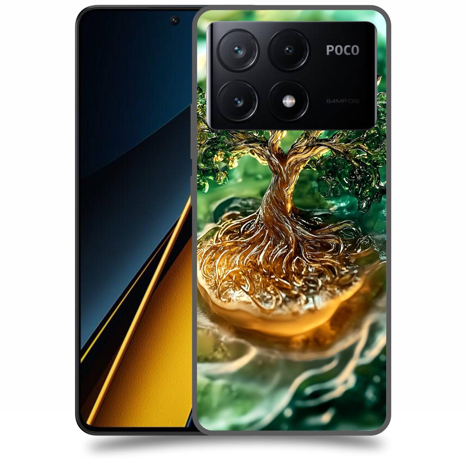 ACOVER Kryt na mobil Poco X6 Pro 5G - Golden Moss III