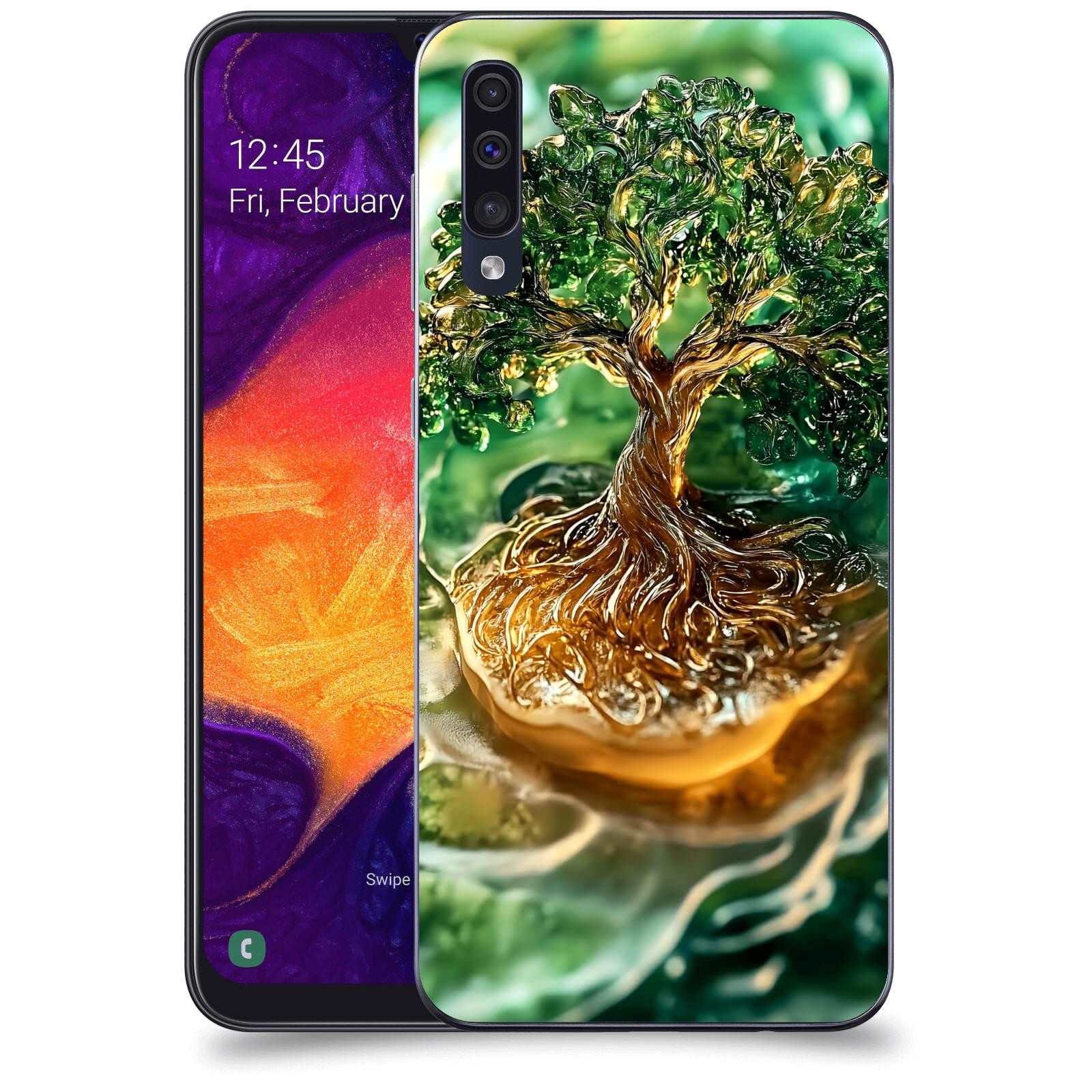 ACOVER Kryt na mobil Samsung Galaxy A50 A505F - Golden Moss III