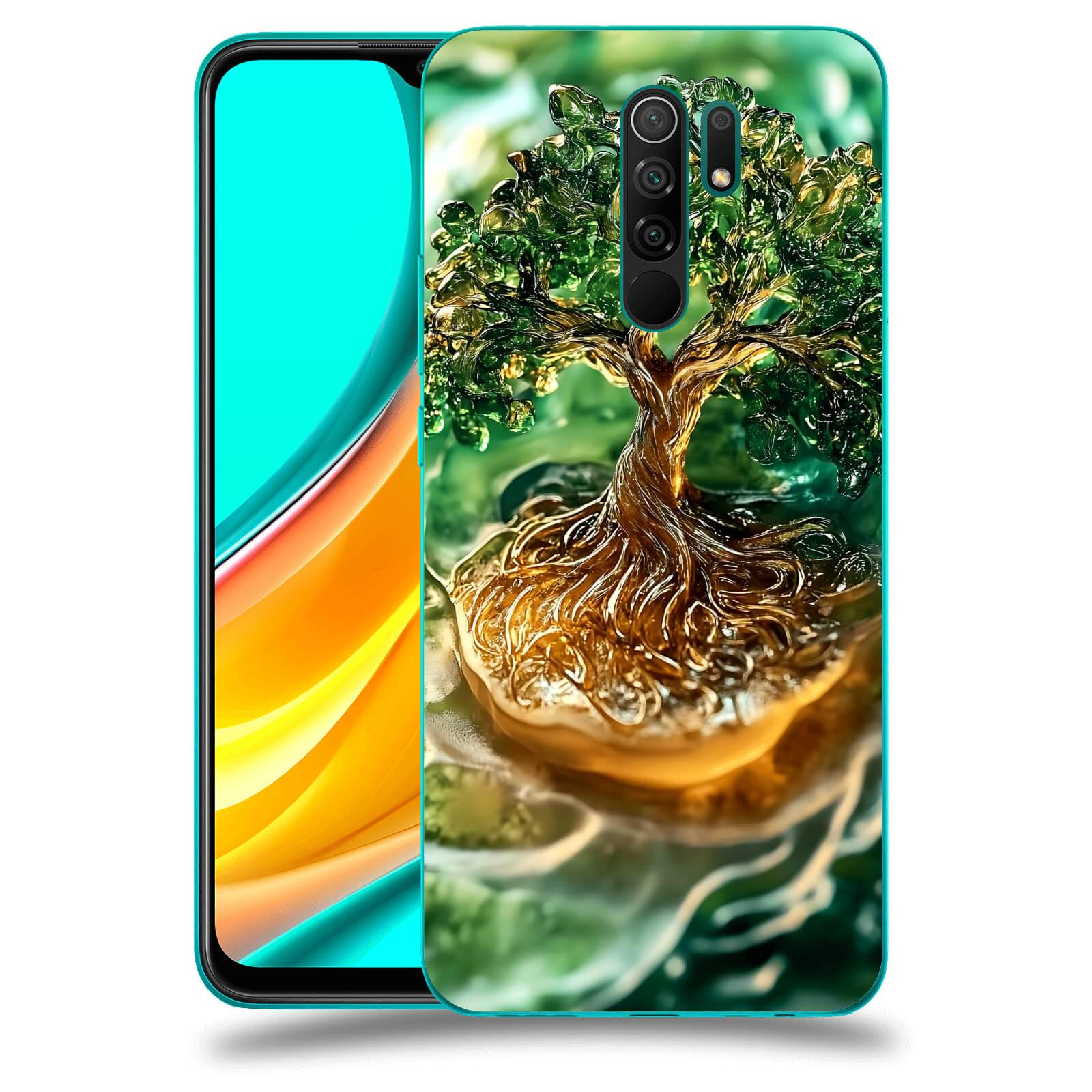 ACOVER Kryt na mobil Xiaomi Mi 9 - Golden Moss III