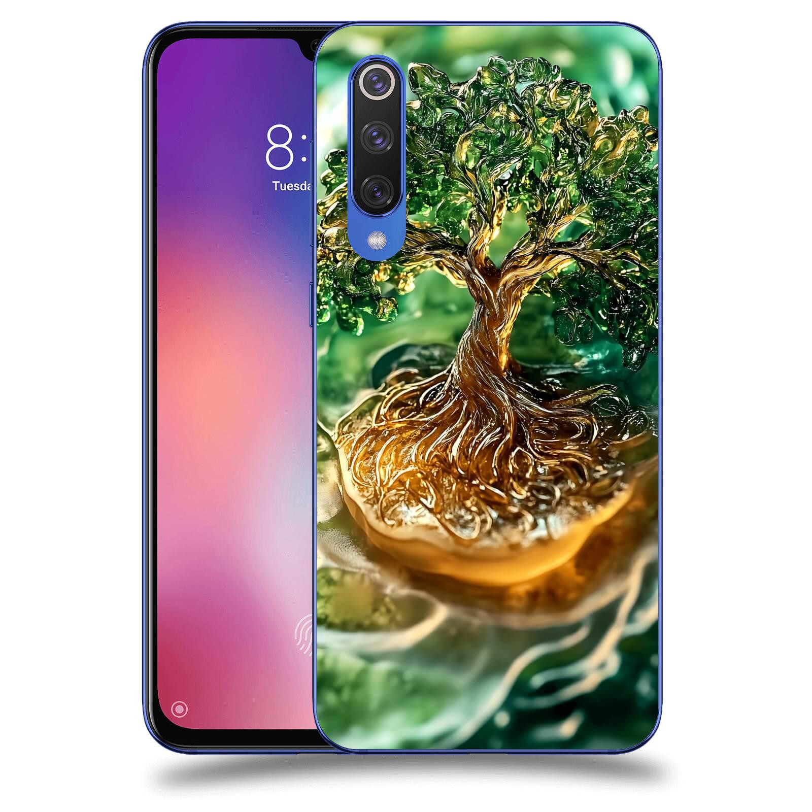 ACOVER Kryt na mobil Xiaomi Mi 9 SE - Golden Moss III