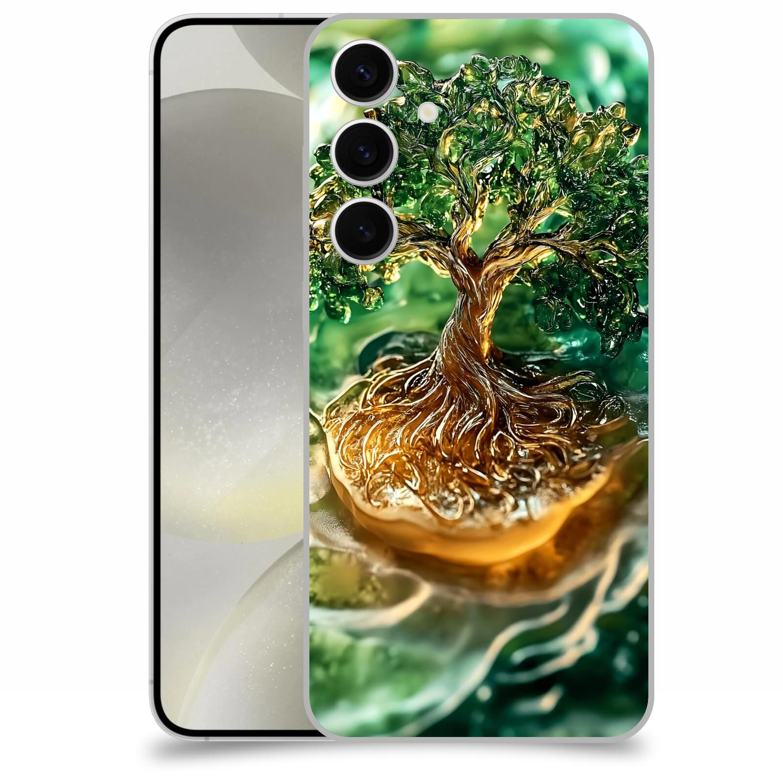ACOVER Kryt na mobil Samsung Galaxy S24+ - Golden Moss III