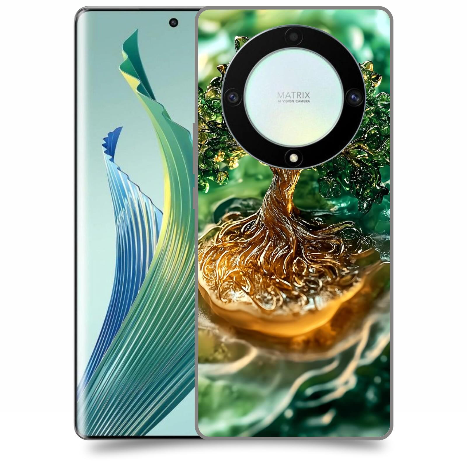 ACOVER Kryt na mobil Honor Magic 5 Lite 5G - Golden Moss III