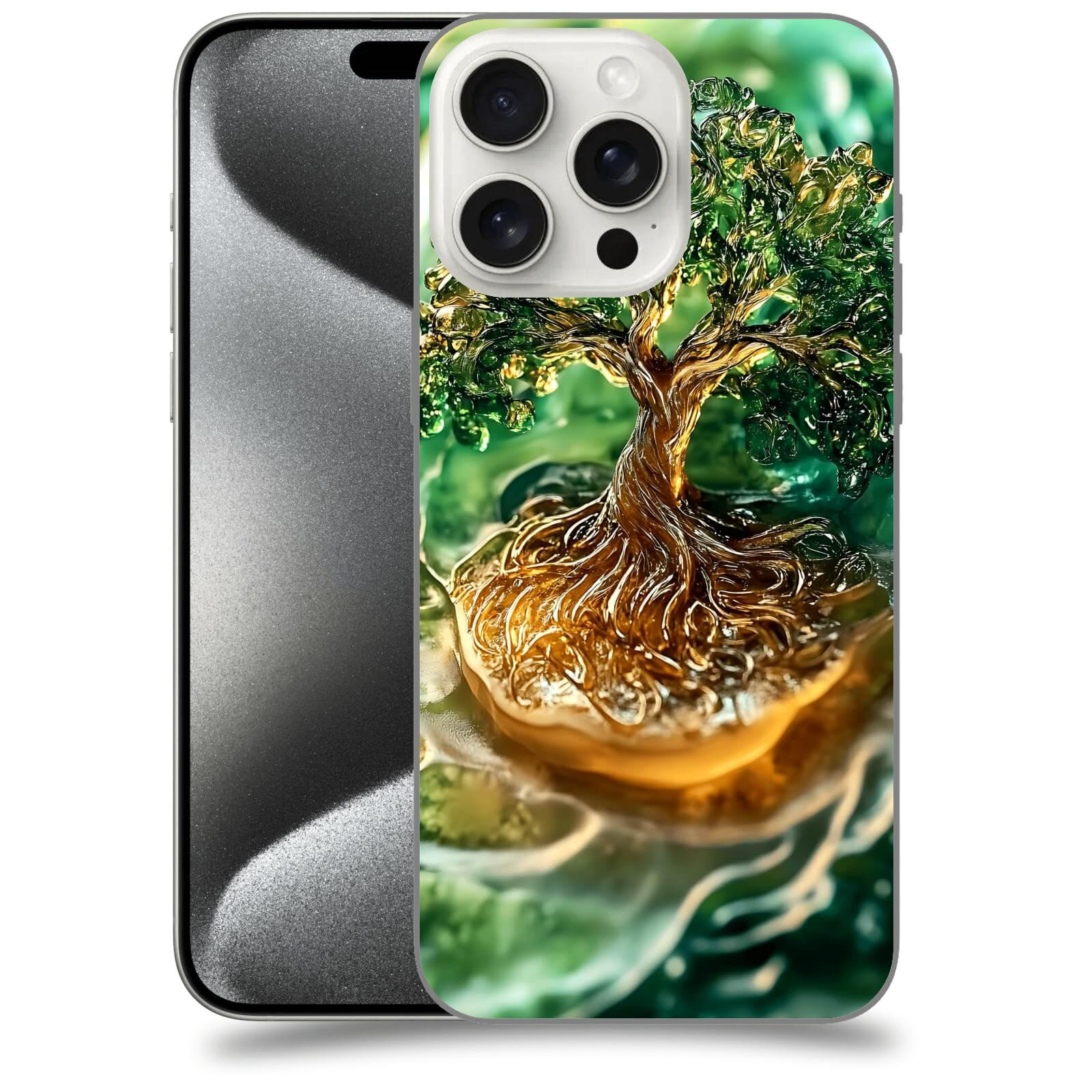 ACOVER Kryt na mobil Apple iPhone 15 pro max - Golden Moss III