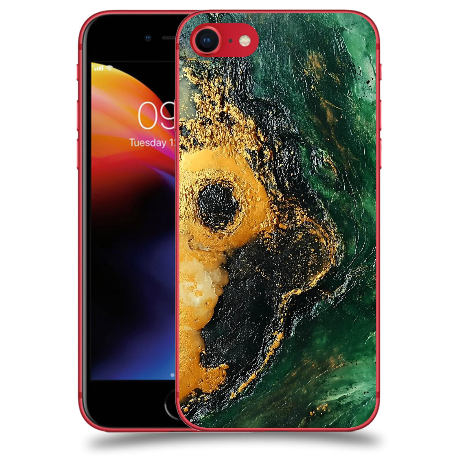 ACOVER Kryt na mobil Apple iPhone 8 - Golden Moss IV