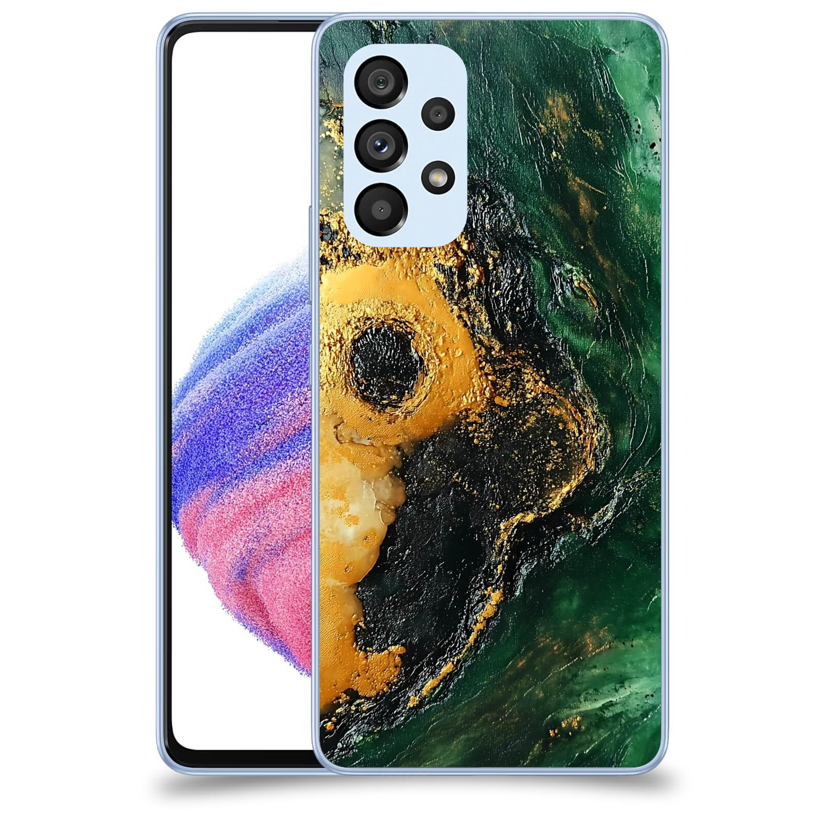 ACOVER Kryt na mobil Samsung Galaxy A32 5G A326B - Golden Moss IV