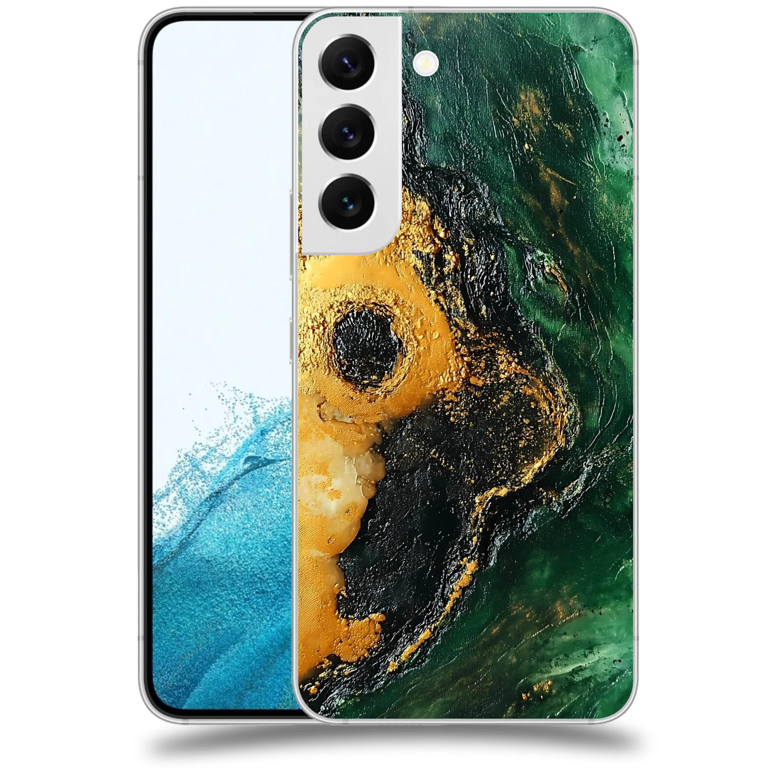 ACOVER Kryt na mobil Samsung Galaxy S22 5G - Golden Moss IV