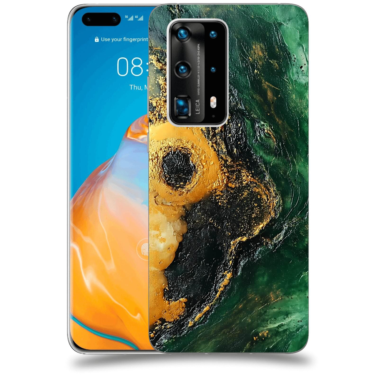 ACOVER Kryt na mobil Huawei P40 Pro - Golden Moss IV