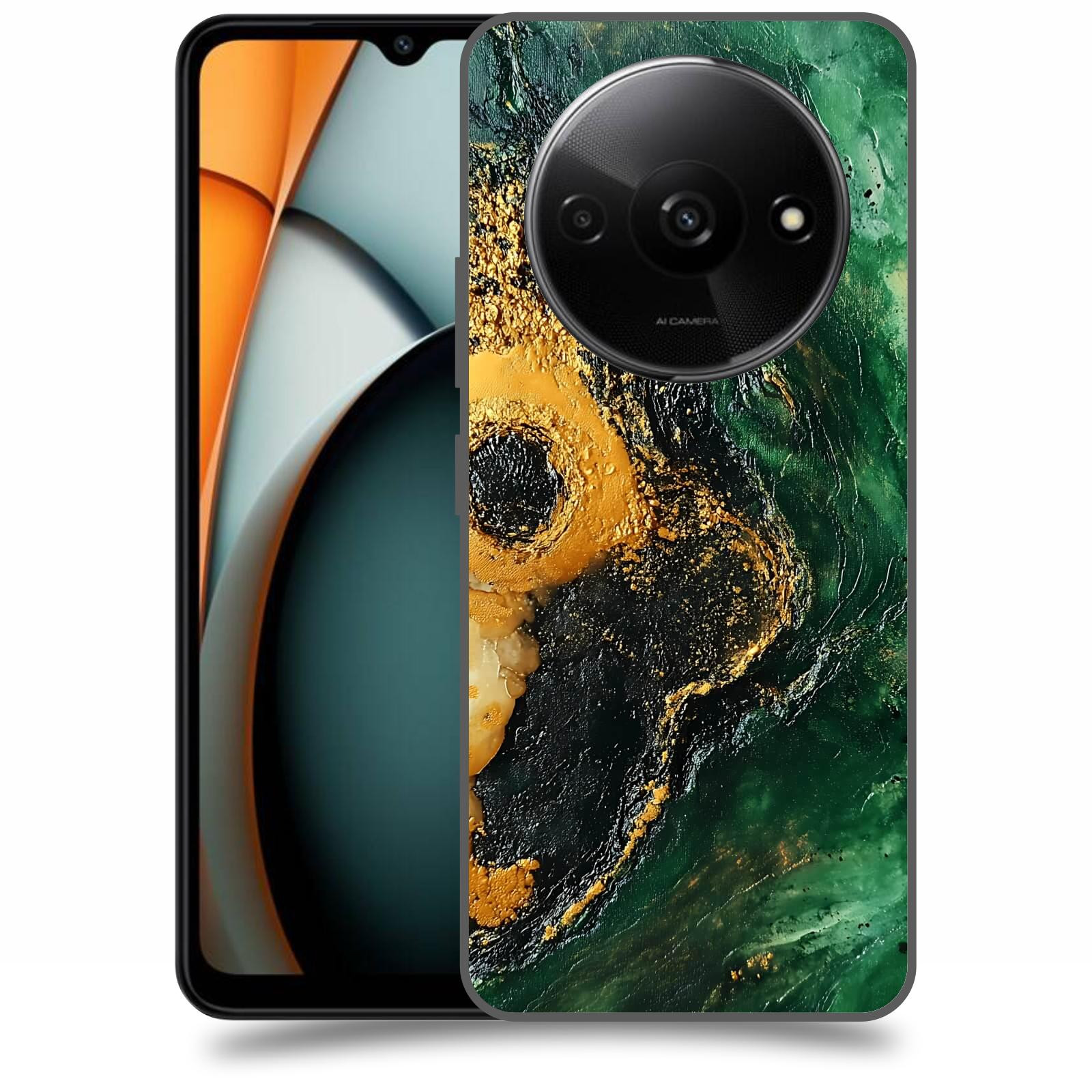 ACOVER Kryt na mobil Xiaomi Redmi A3 - Golden Moss IV