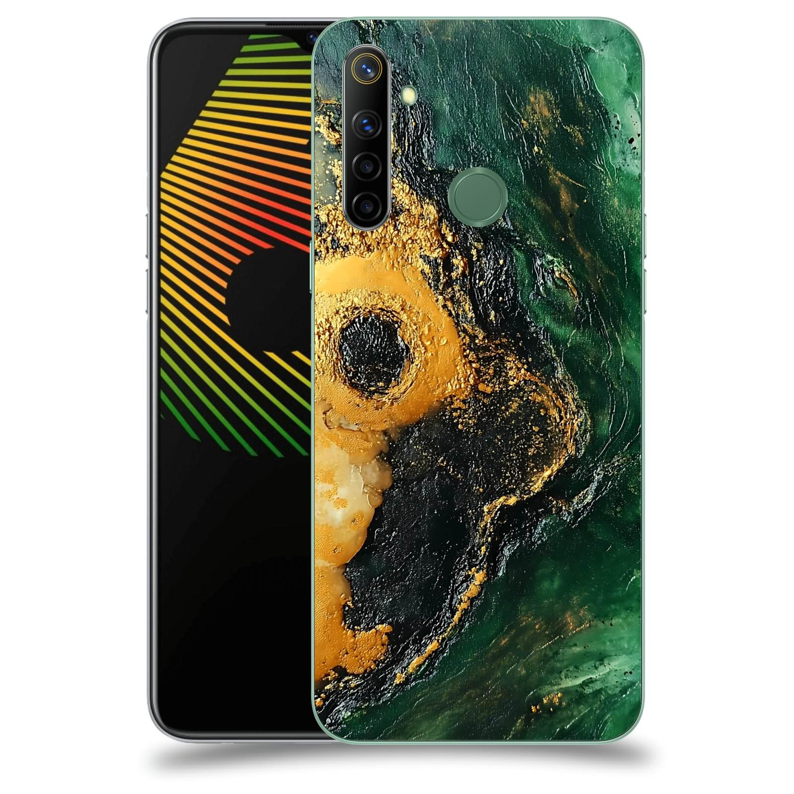 ACOVER Kryt na mobil Realme 6i - Golden Moss IV