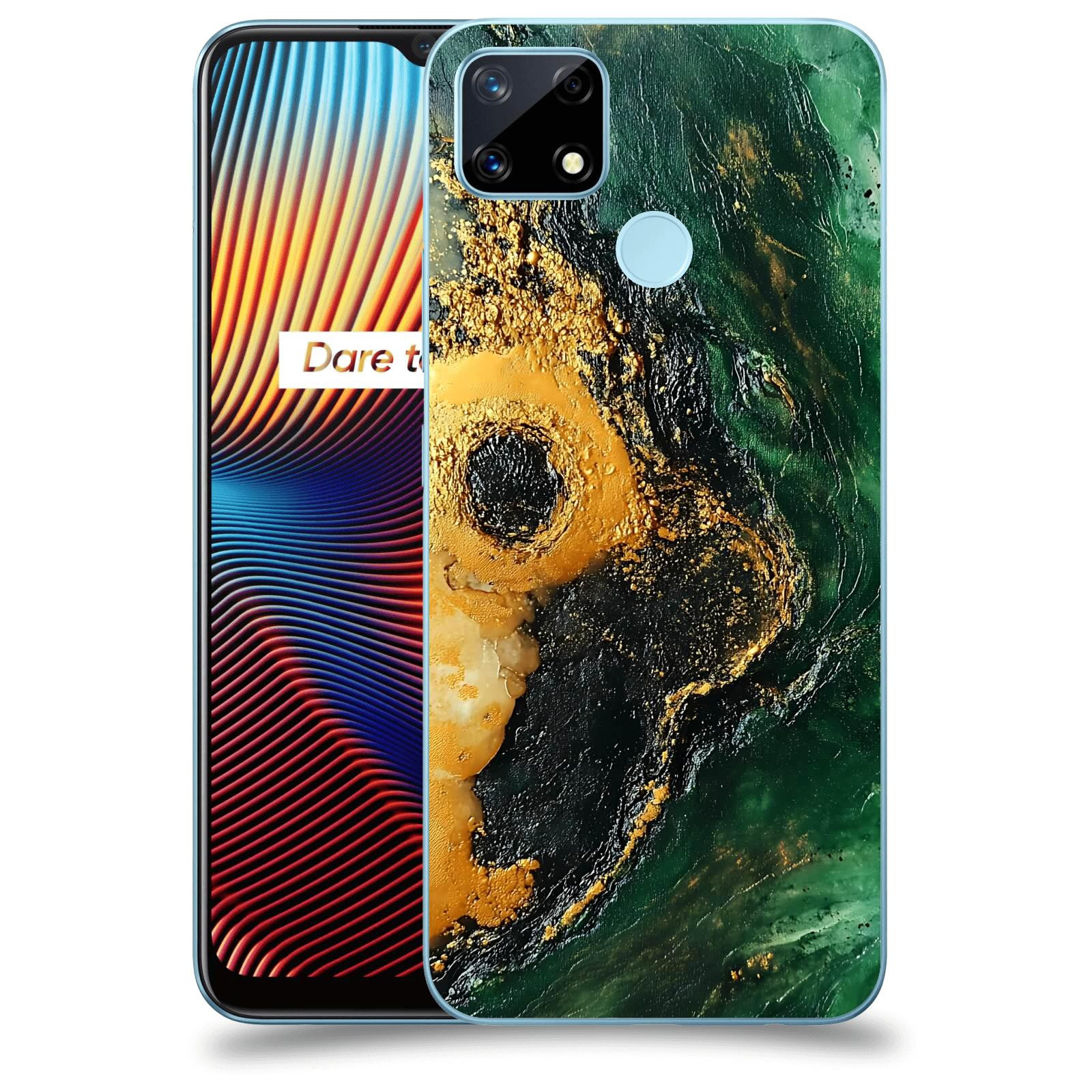 ACOVER Kryt na mobil Realme 7i - Golden Moss IV