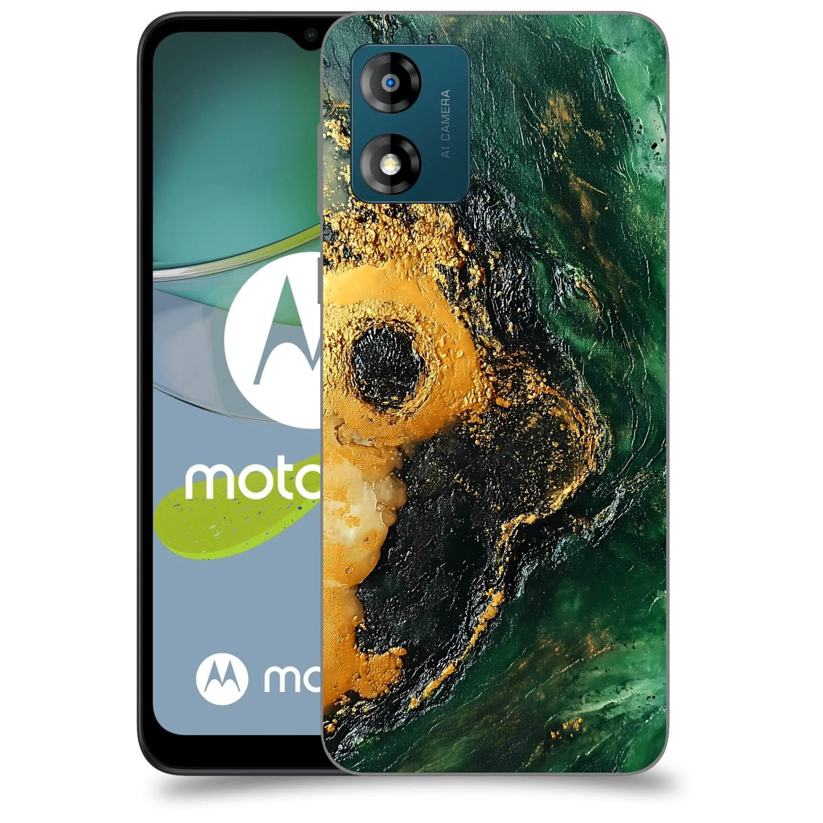 ACOVER Kryt na mobil Motorola Moto E13 - Golden Moss IV