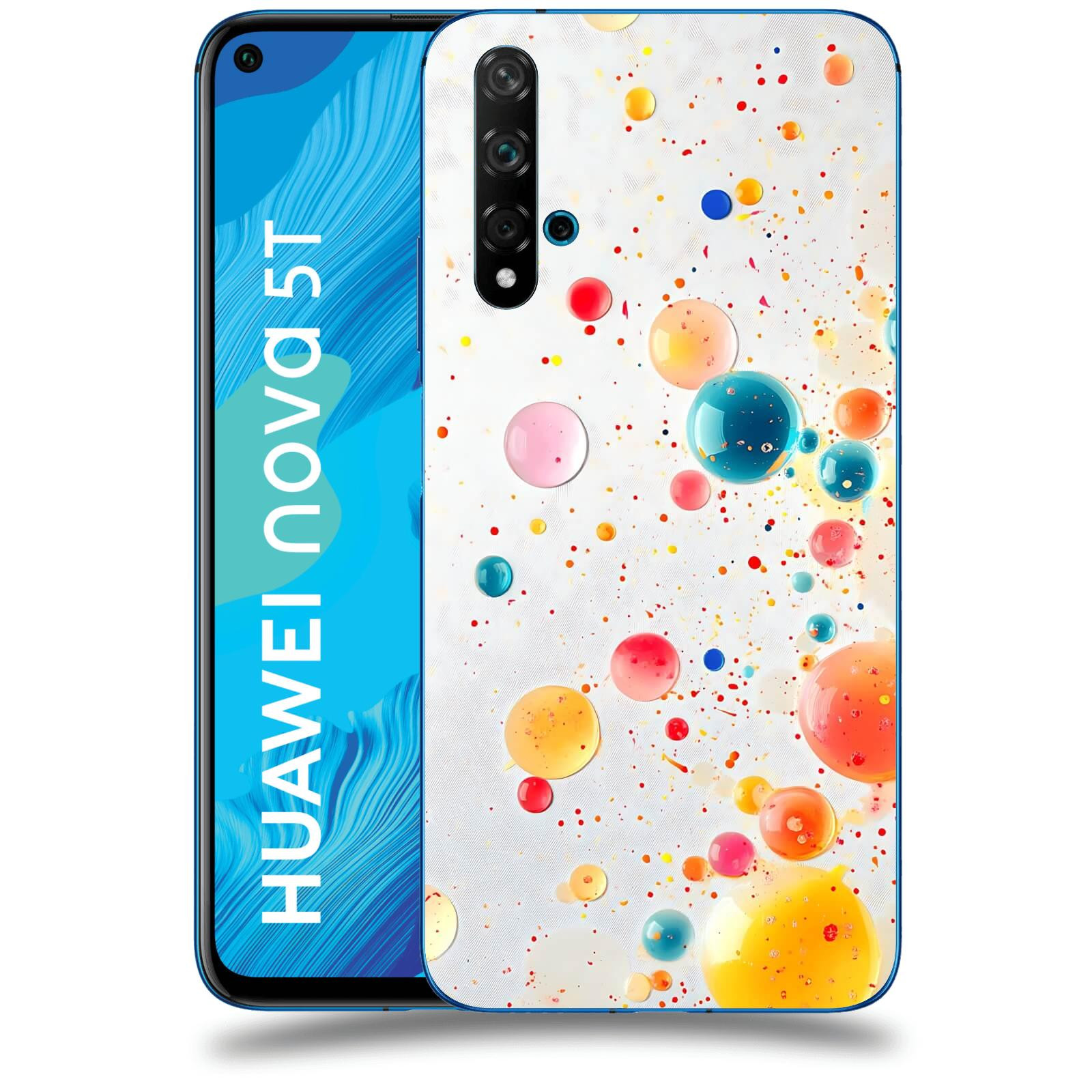 ACOVER Kryt na mobil Huawei Nova 5T - Barevný výbuch