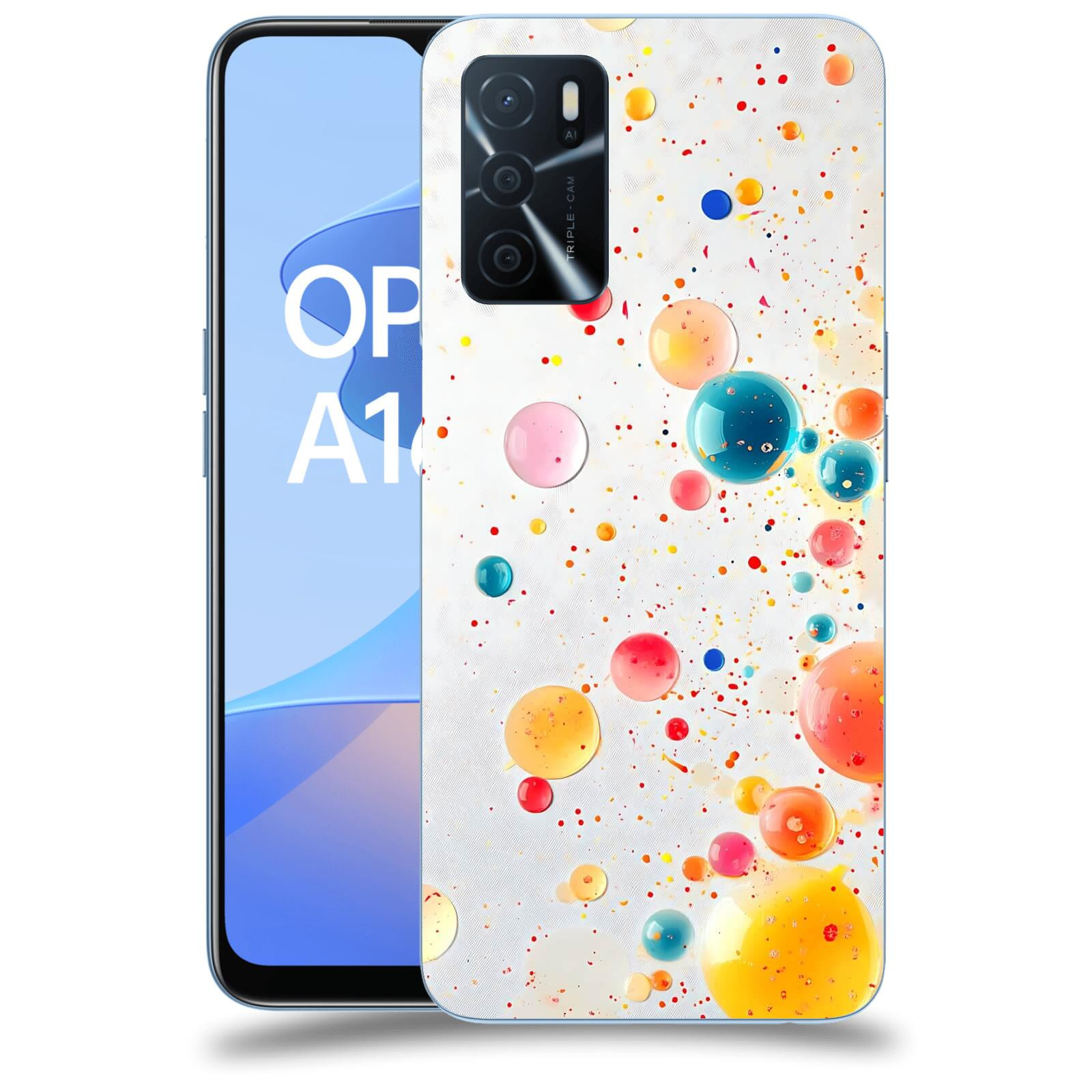 ACOVER Kryt na mobil OPPO A16s - Barevný výbuch