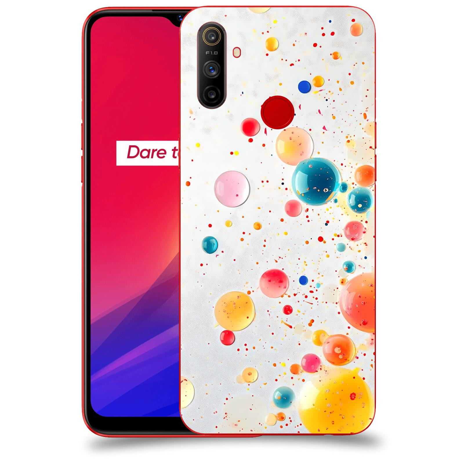 ACOVER Kryt na mobil Realme C3 - Barevný výbuch