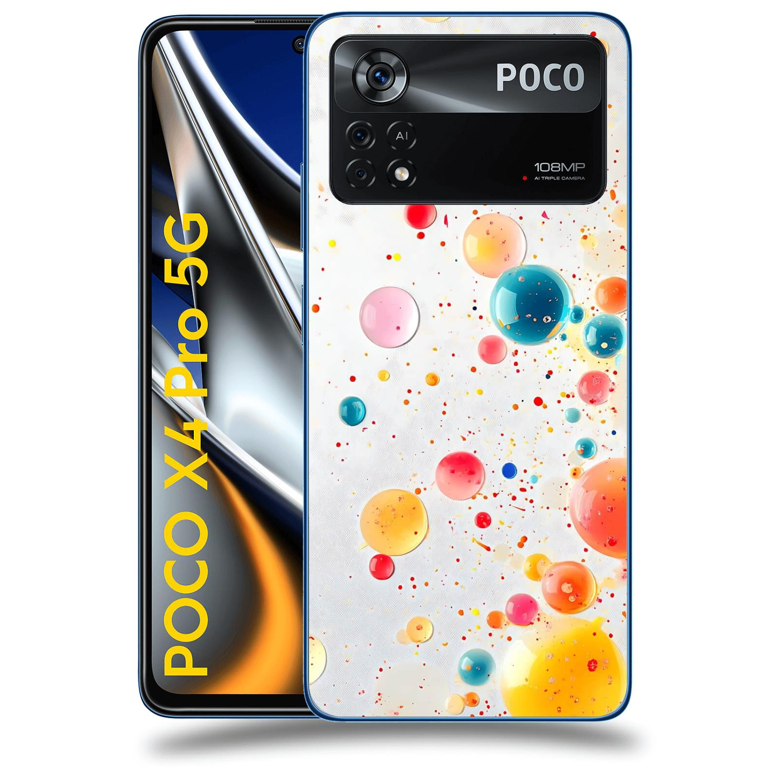 ACOVER Kryt na mobil Xiaomi Poco X4 Pro 5G - Barevný výbuch